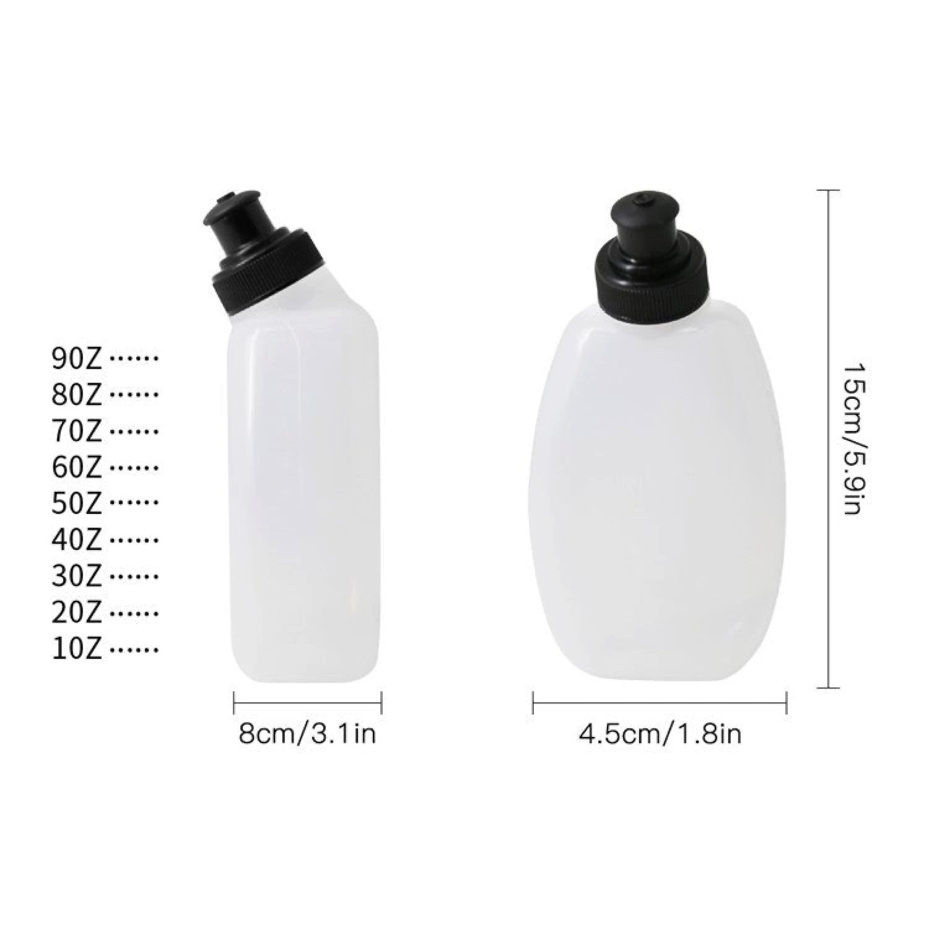 Sport-Knight® Laufgürtel Laufgürtel mit 2 Flaschen – Wasserdichte Hüfttasche, Reflektierend