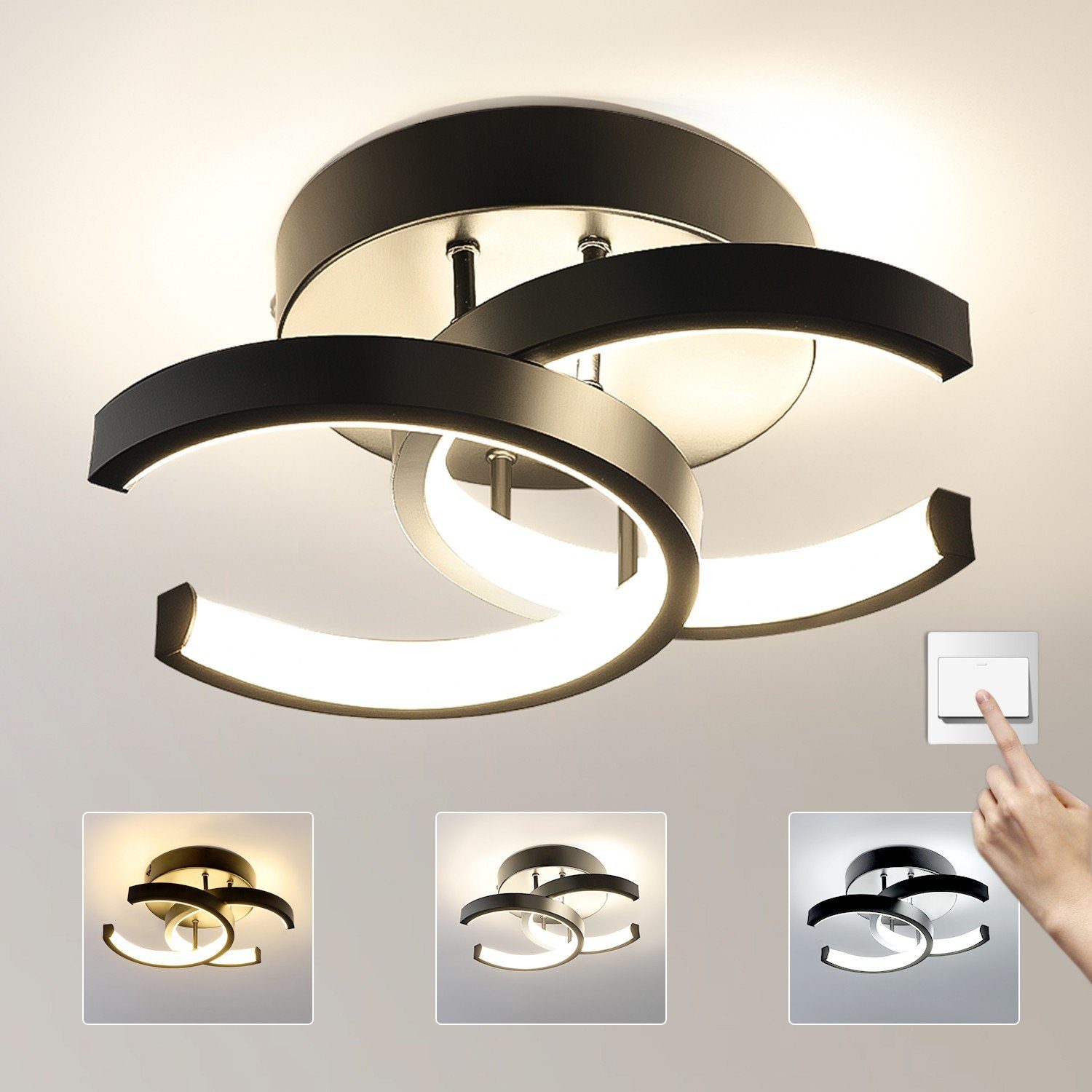 WILGOON Deckenleuchte Moderne LED Deckenleuchte LED günstig online kaufen