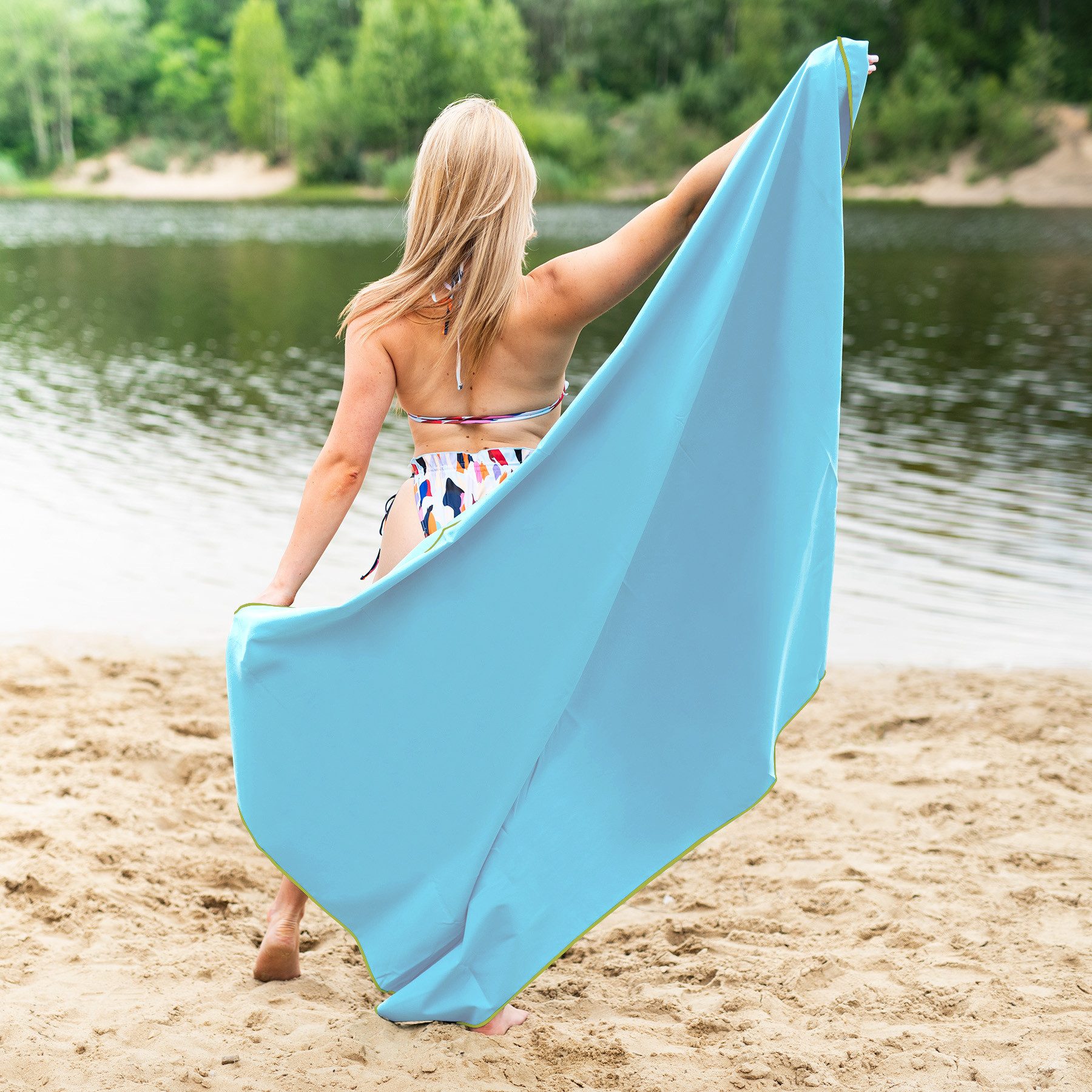 Nils Handtuch Mikrofaserhandtuch Campinghandtuch Strandtuch 180x100cm, günstig online kaufen