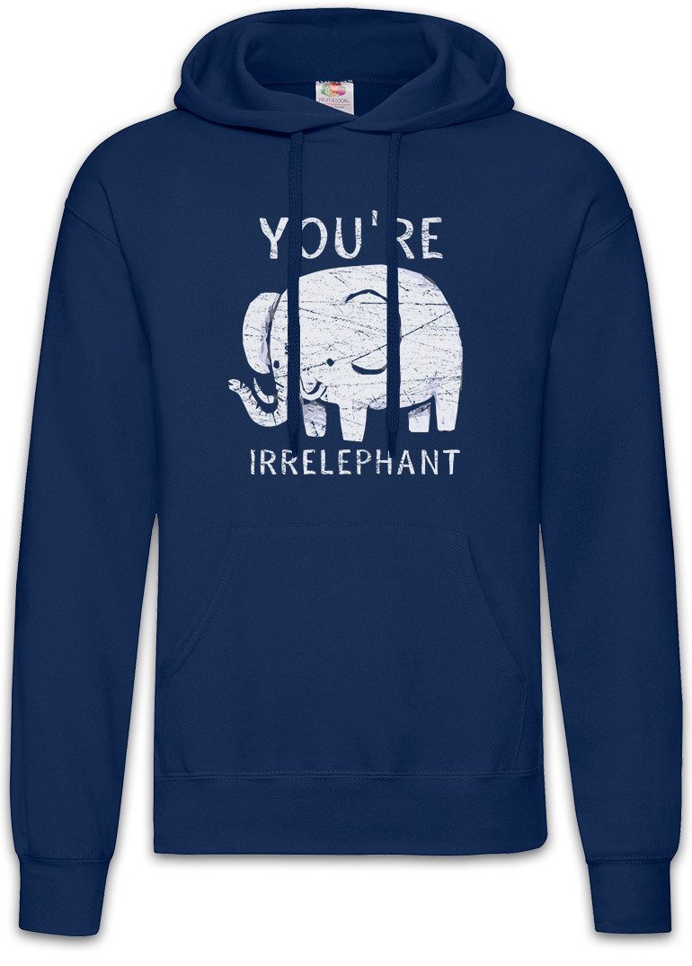 Hoodie You're Irrelephant Herren Hoodie Tiger Elefant Wildlife Animal Welfare