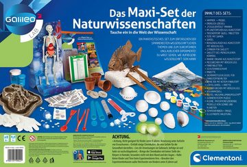 Clementoni® Experimentierkasten Galileo, Maxi-Set der Naturwissenschaften, Made in Europe