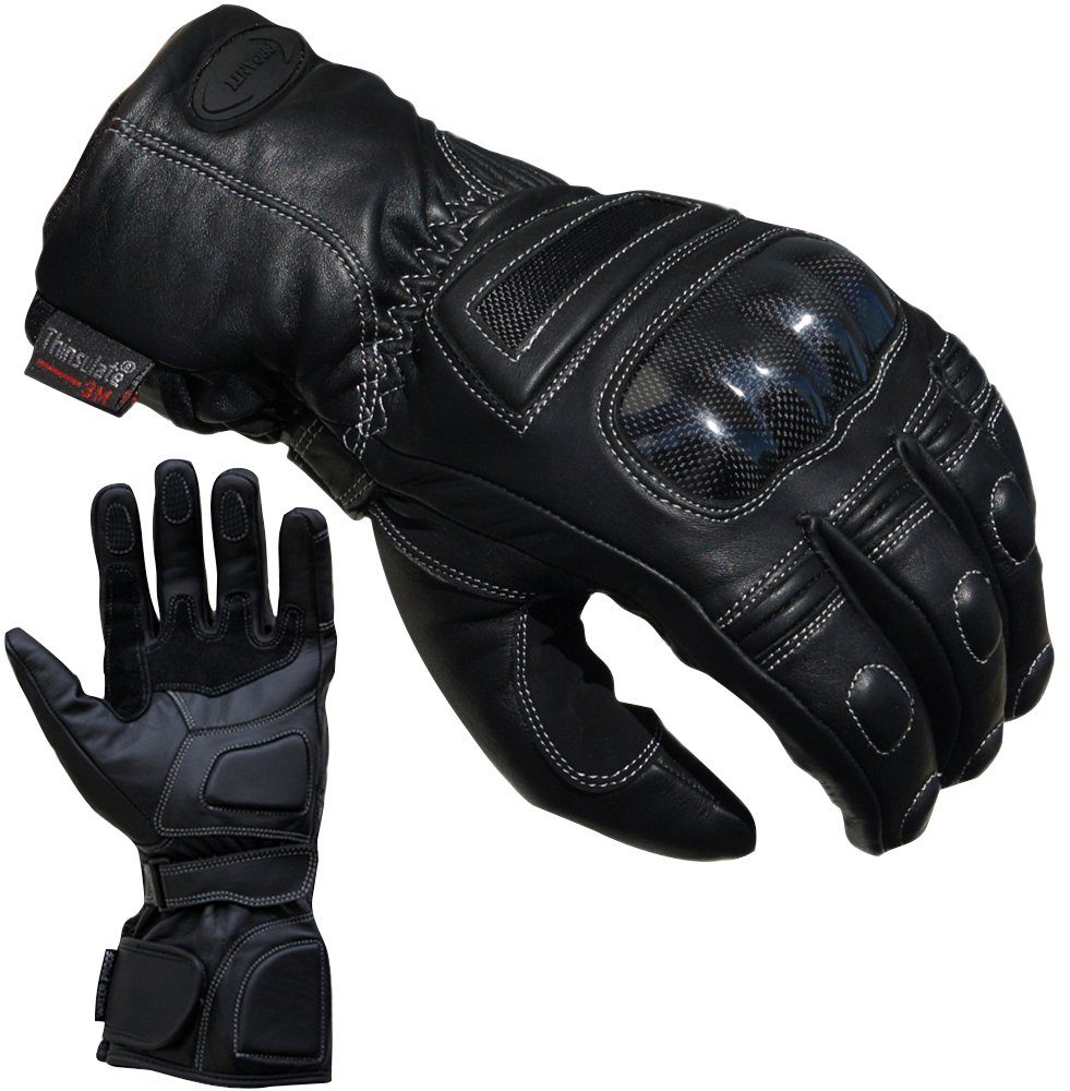 speziell geeignet, Regenwetter den aus PROANTI Winter Leder Motorradhandschuhe und für