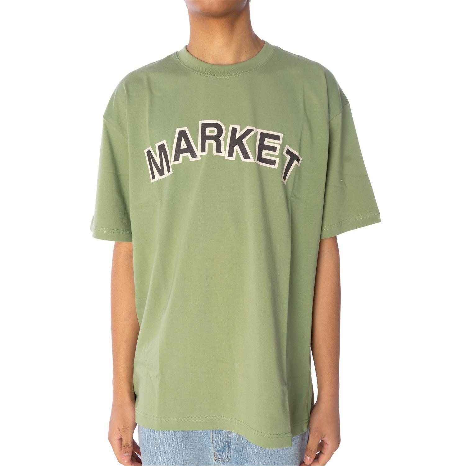 Market T-Shirt T-Shirt Market Community Graden (1-tlg) Großer "Market" Logo-Print auf der Rückseite