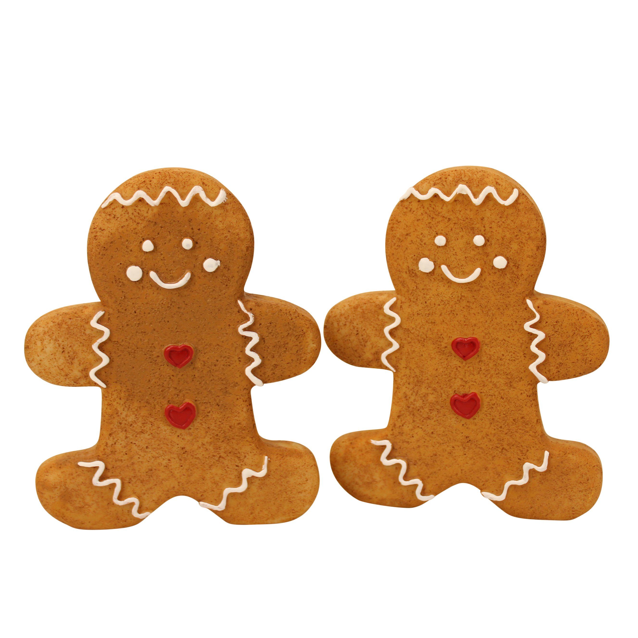 Online-Fuchs Weihnachtsfigur 2er Set Lebkuchenfigur Mini, Maße (BxHxT) 14 x günstig online kaufen