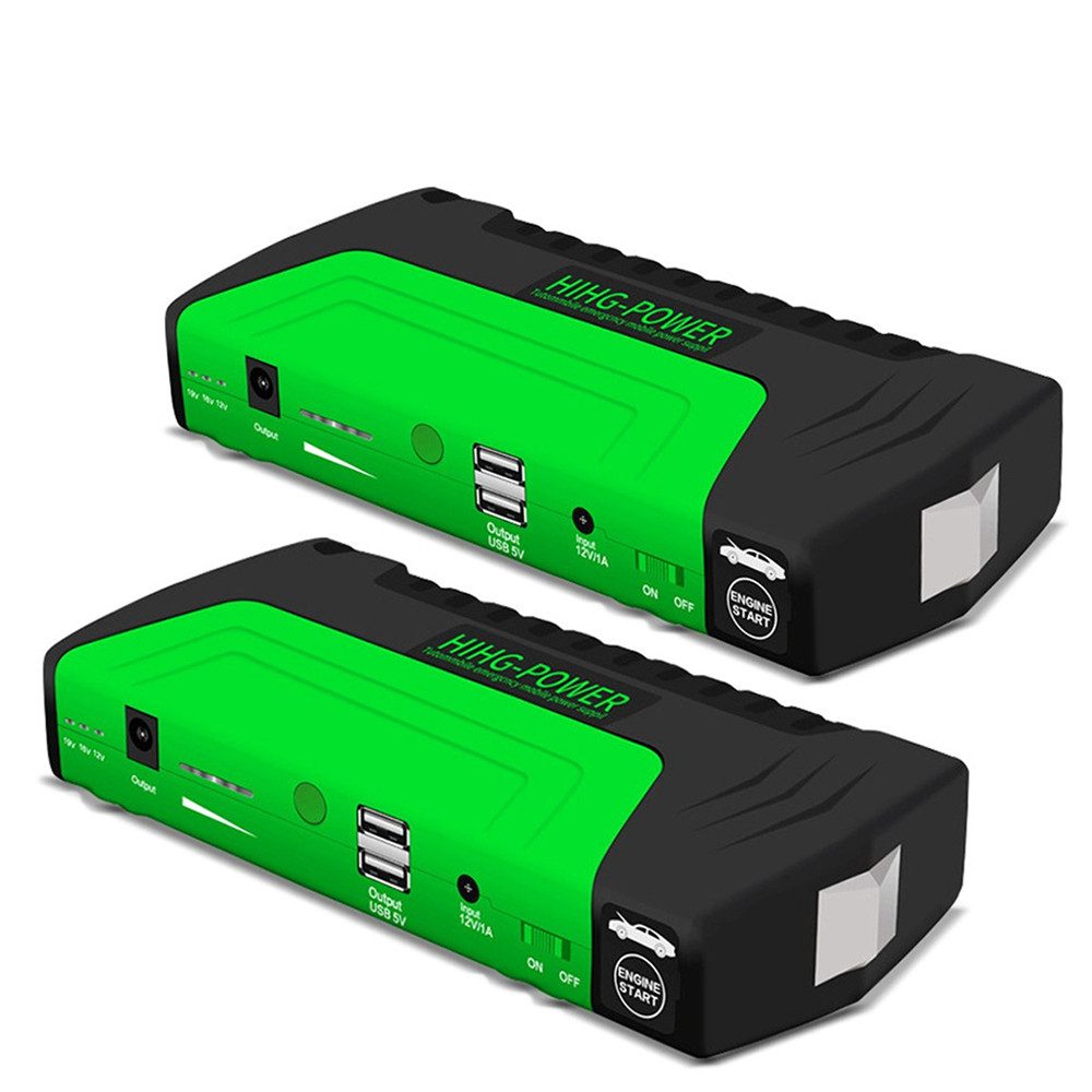 Set 2x Starthilfe Powerbank / Batterieladegerät mit Starthilfe # SK1 1 Autobatterie-Ladegerät