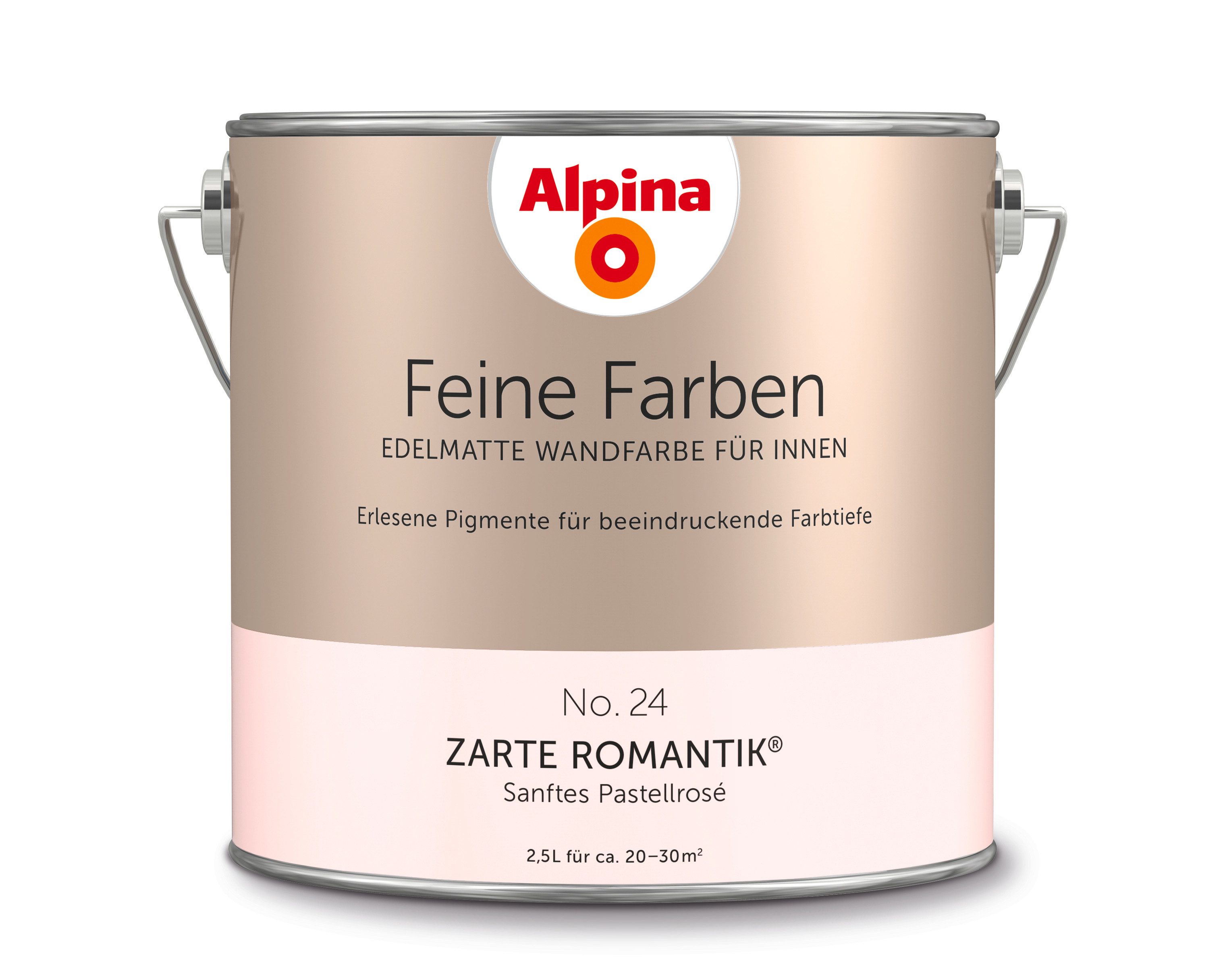 Alpina Wandfarbe Alpina Feine Farben edelmatt 2,5 Liter - Farbfamilie Rot