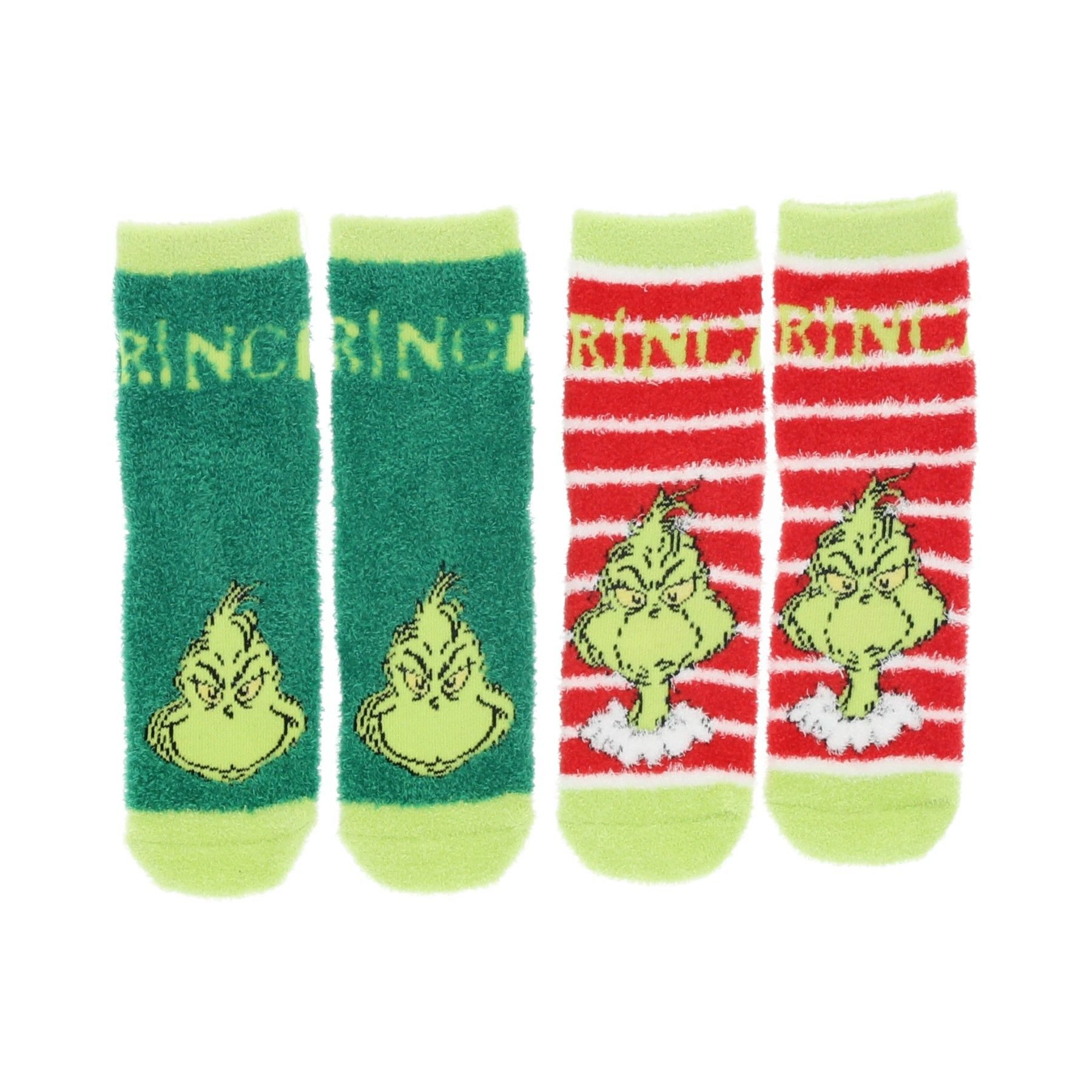 The Grinch Socken Flauschige Kinder Socken 2er Pack aus Polyester