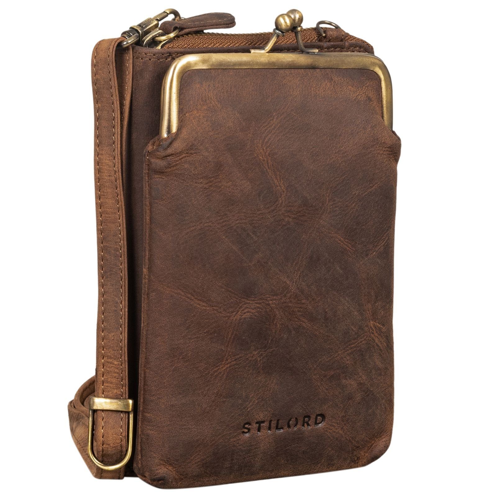 STILORD Handtasche "Brea" Echt-Leder Vintage Damen-Geldbörse mit Handytasch günstig online kaufen