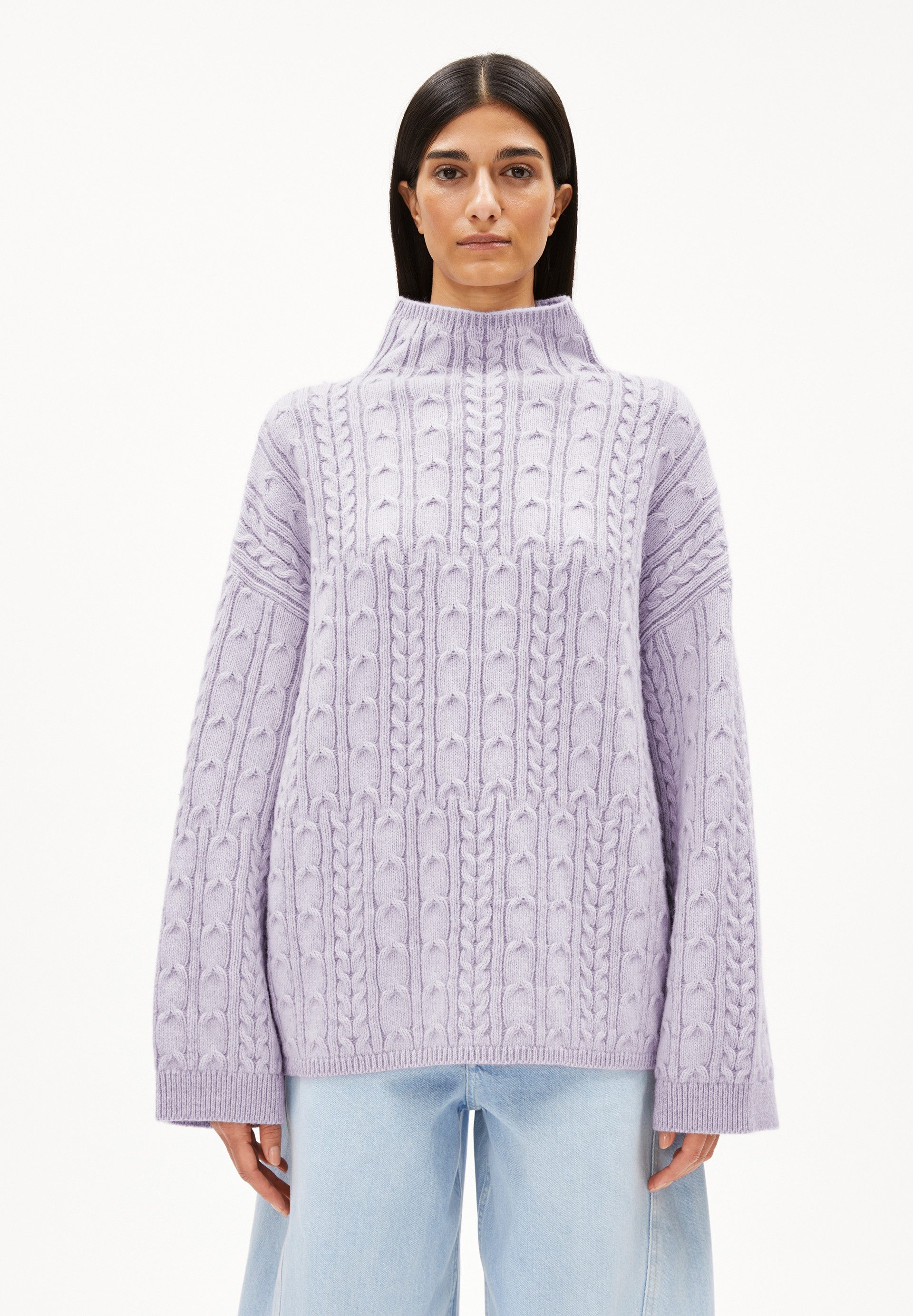 Armedangels Strickpullover AAORI VANISE Pullover aus Bio-Woll Mix Oversized Fit