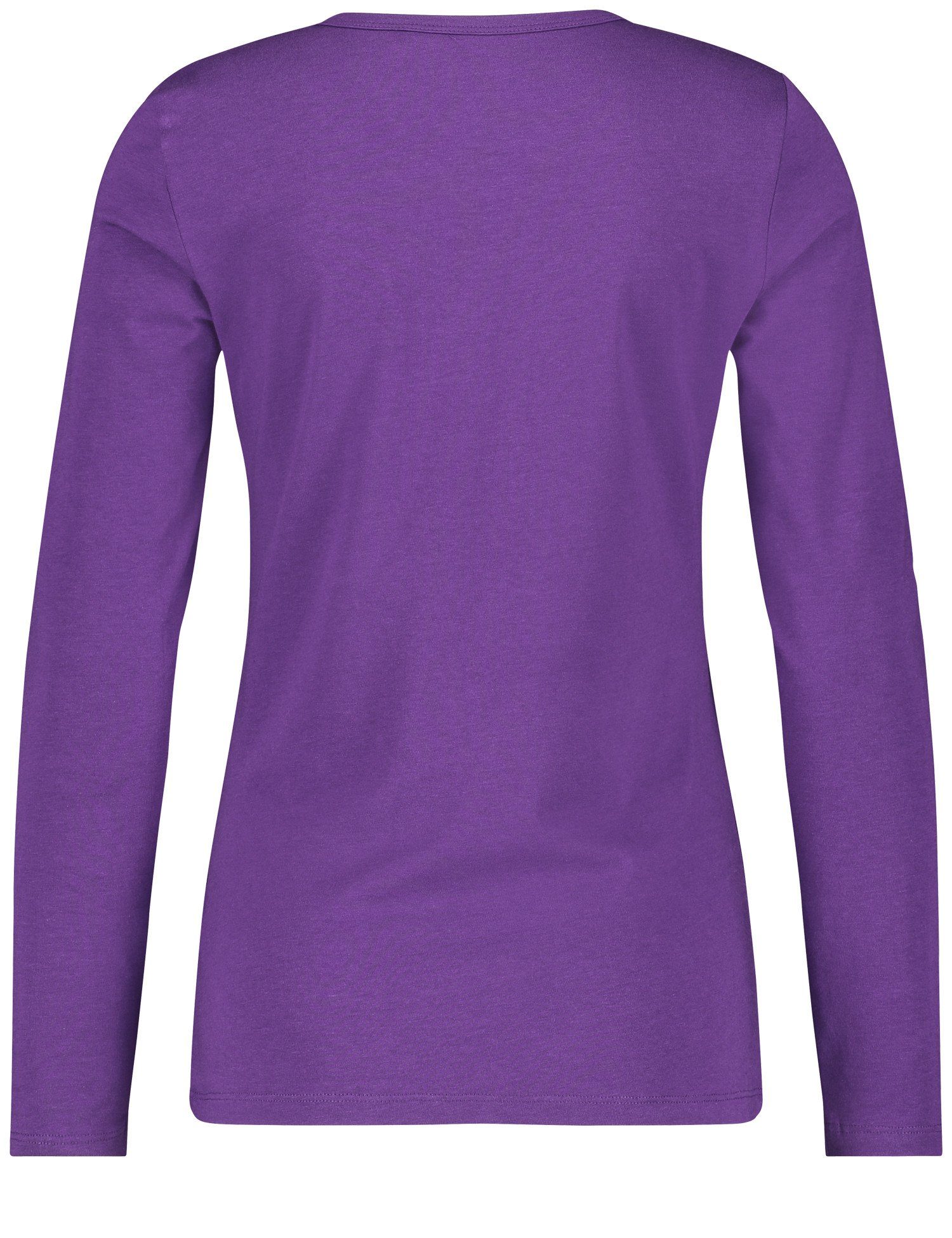 Violet Basic Dark WEBER Langarmshirt Stretchkomfort mit GERRY Langarmshirt