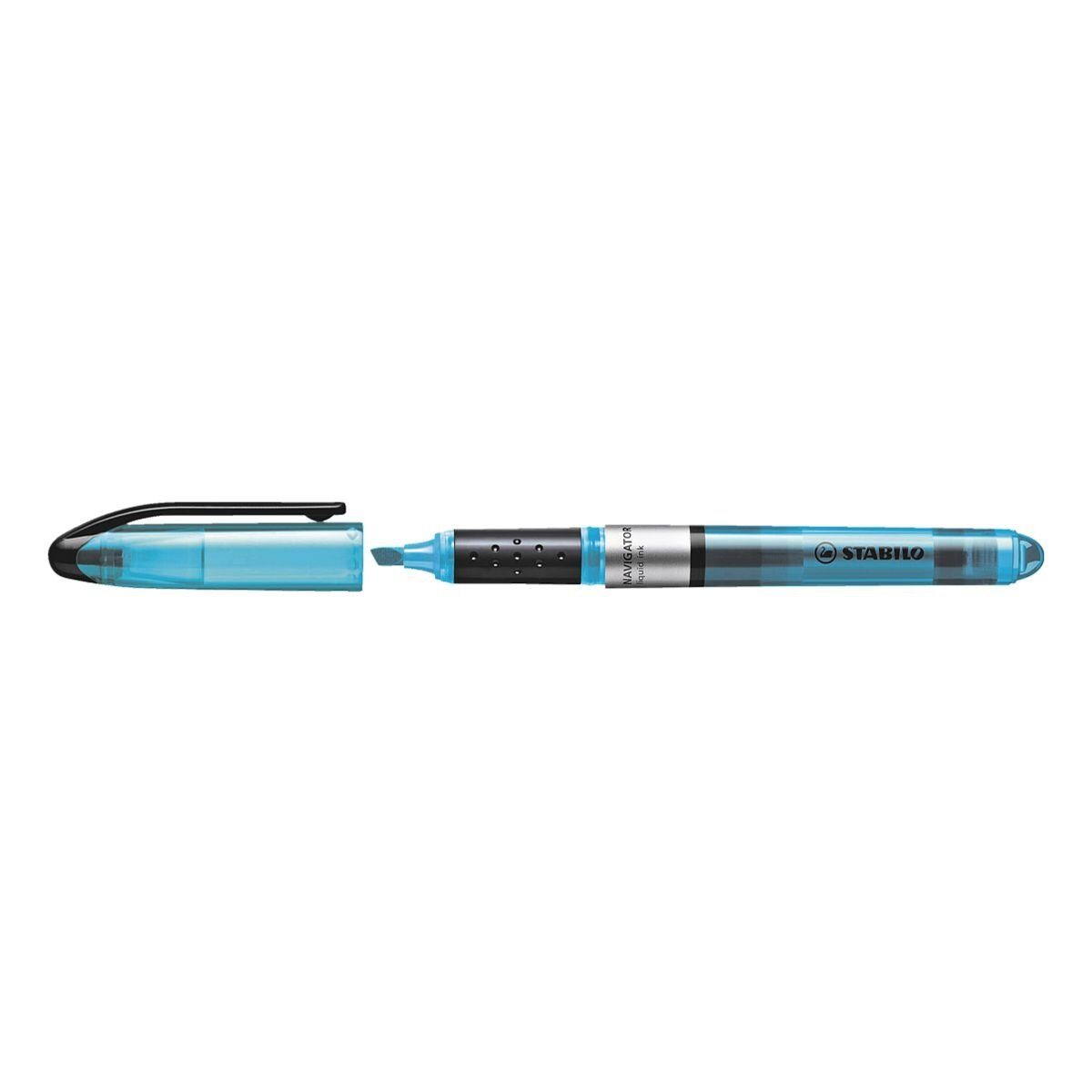 STABILO Marker schnelltrocknend Navigator®, blau Textmarker (1-tlg)