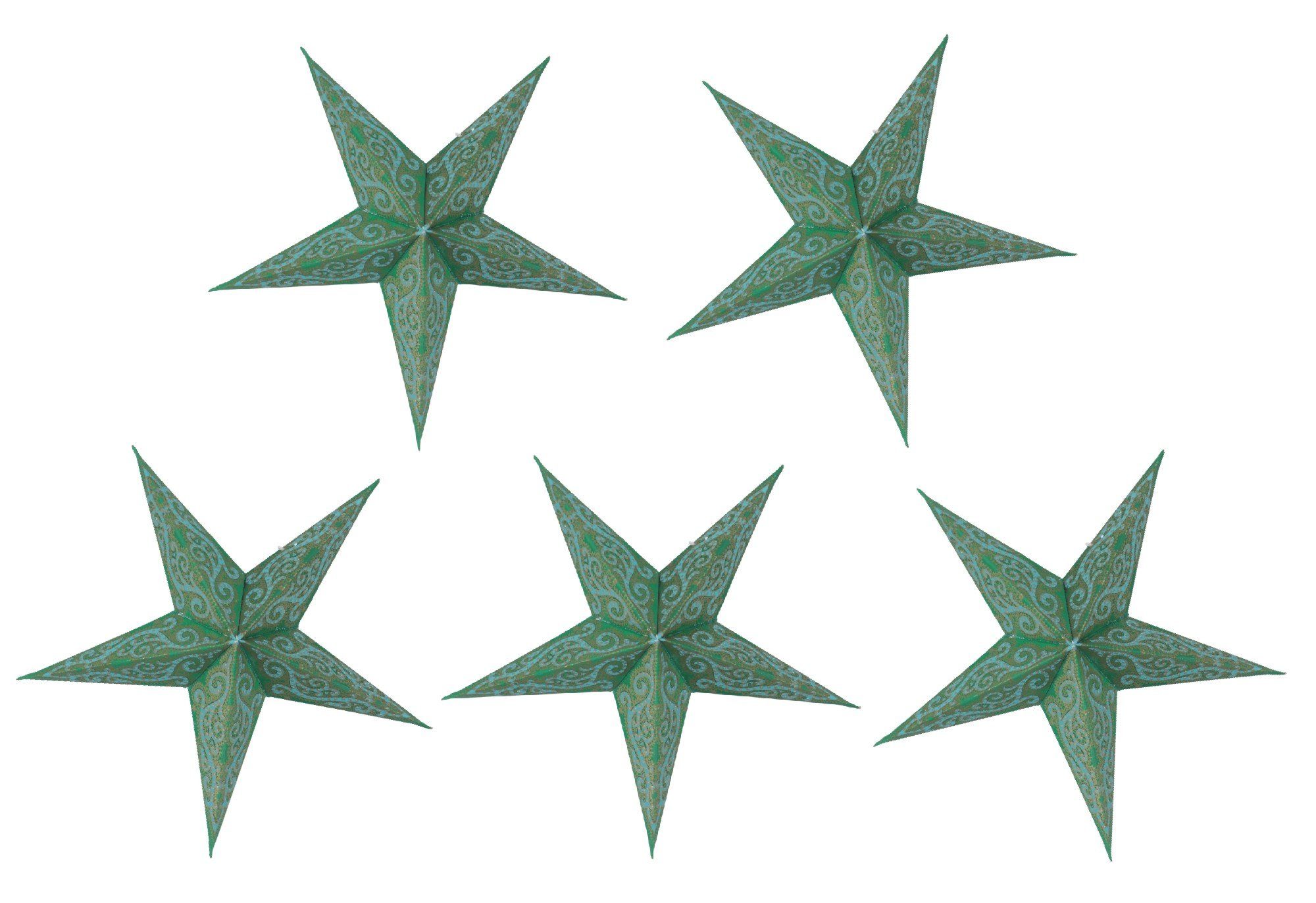 Guru-Shop Papiersterne 5 Stk. Papier Ministern für Lichterkette, 20..