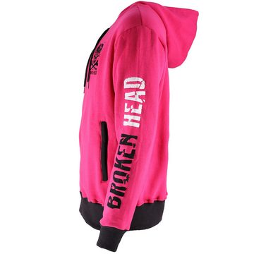 Broken Head Hoodie Hoodie Color Edition Pink Leuchtende Farben