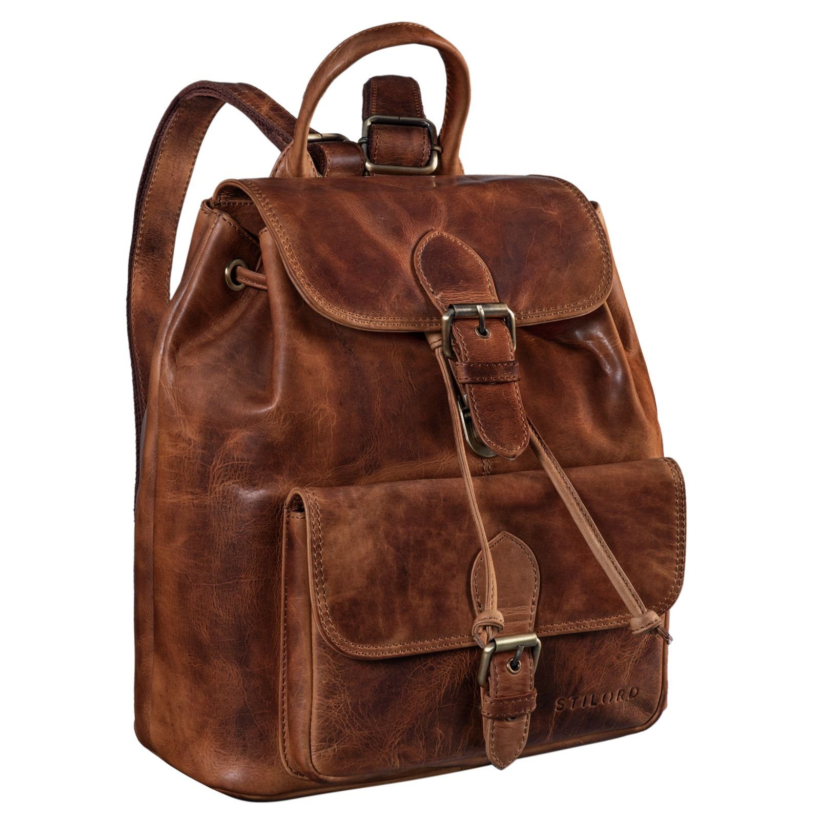 STILORD Cityrucksack "Destiny" Damen Rucksack Modern Leder