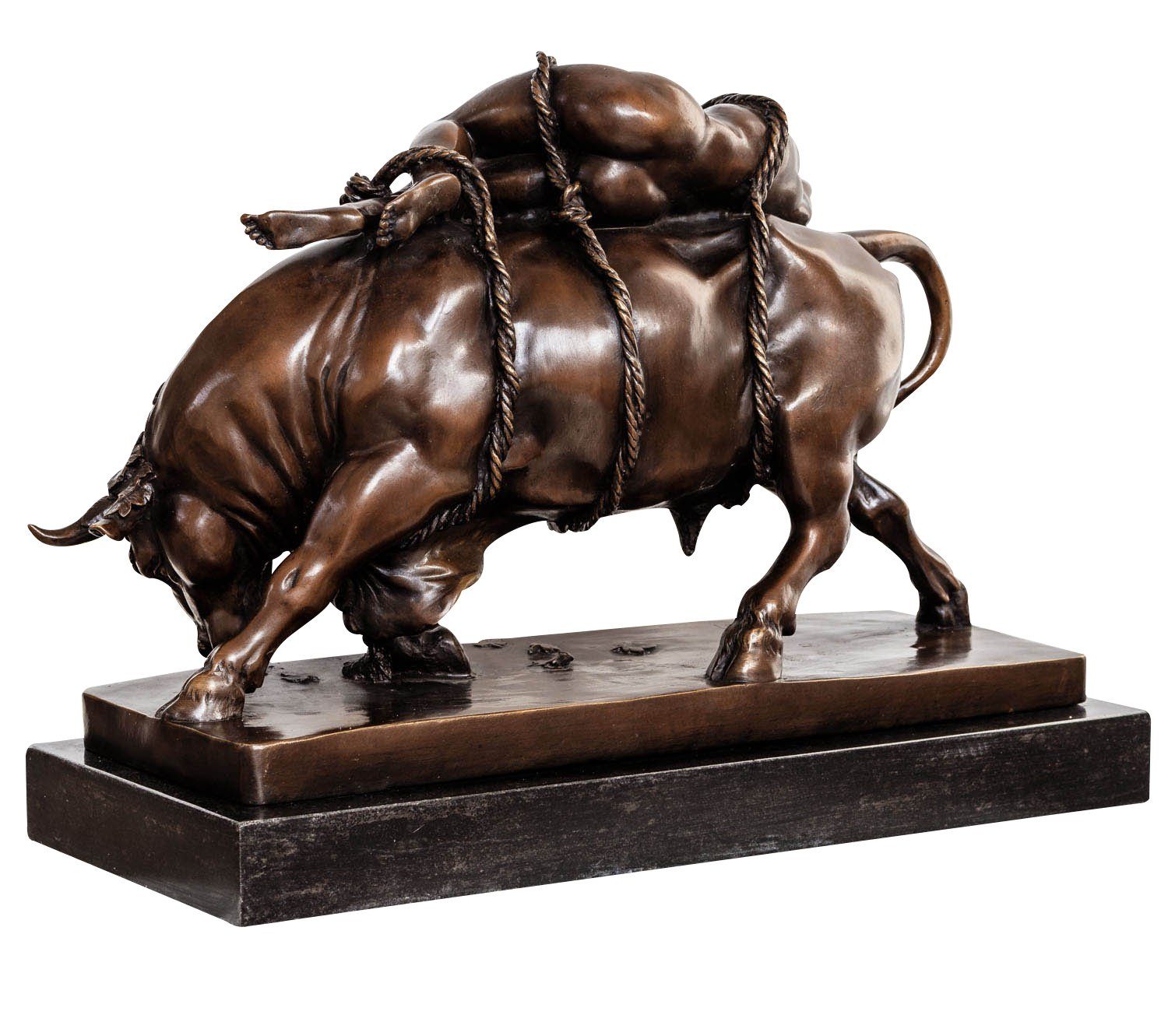 Aubaho Skulptur Bronzeskulptur Europa Stil nach Bronze Debut Skulpt Stier Figur Marcel