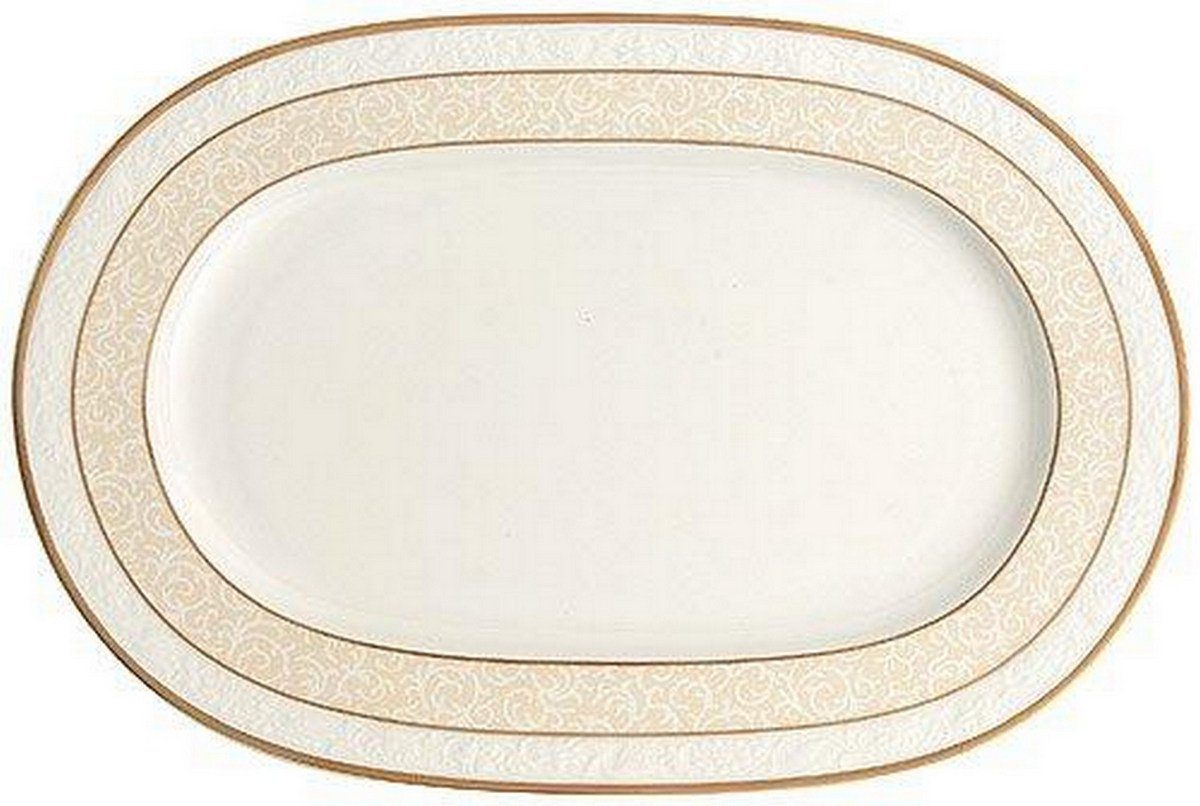 Villeroy & Boch Servierplatte Ivoire, Bone China, Porzellan, 35 cm