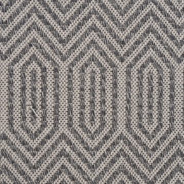 Teppich Cotton, Carpet City, rechteckig, Höhe: 5 mm, Flachgewebe, 100% Baumwolle, Rauten-Optik, Pflegeleicht