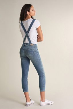 Salsa Stretch-Jeans SALSA JEANS WONDER PUSH UP CAPRI OVERALL washed out blue 124914.8503