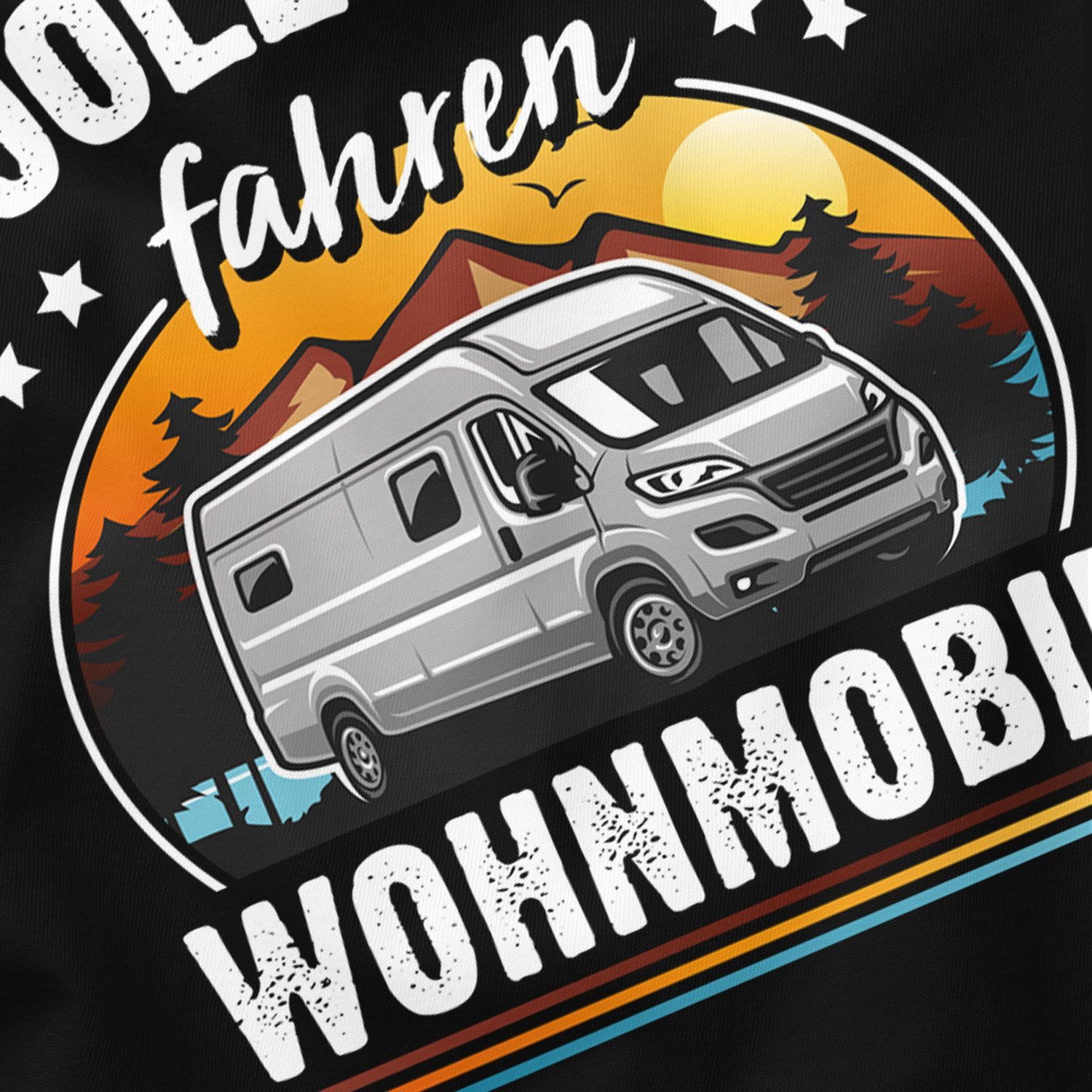 MoonWorks Print-Shirt Herren T-Shirt Camping coole Opas fahren Wohnmobil Geschenk für mit Print – Bild 5 von 5