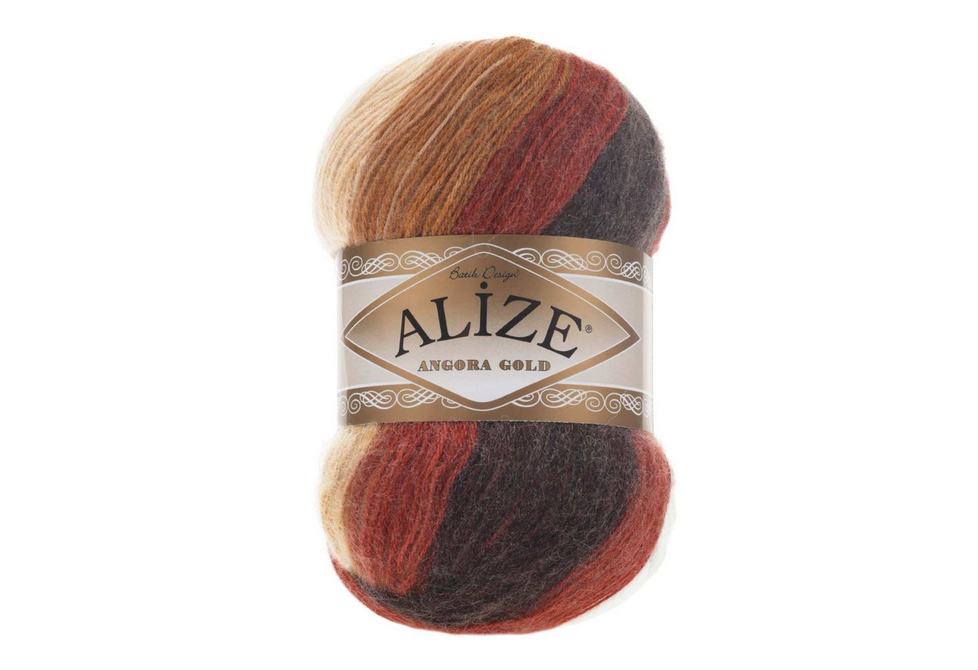 Thumbnail - Alize 5 x 100g Farbverlaufsgarn Alize Angor Gold Batik 20% Wolle Winterwolle Häkelwolle, 2750 m (Sparpaket, 5-St), 2626 ...