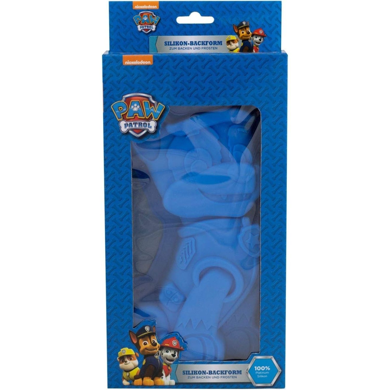 POS Backform pos PAW PATROL Silikon-Backform zum Backen + Frosten ca. 24 cm Kuchenb