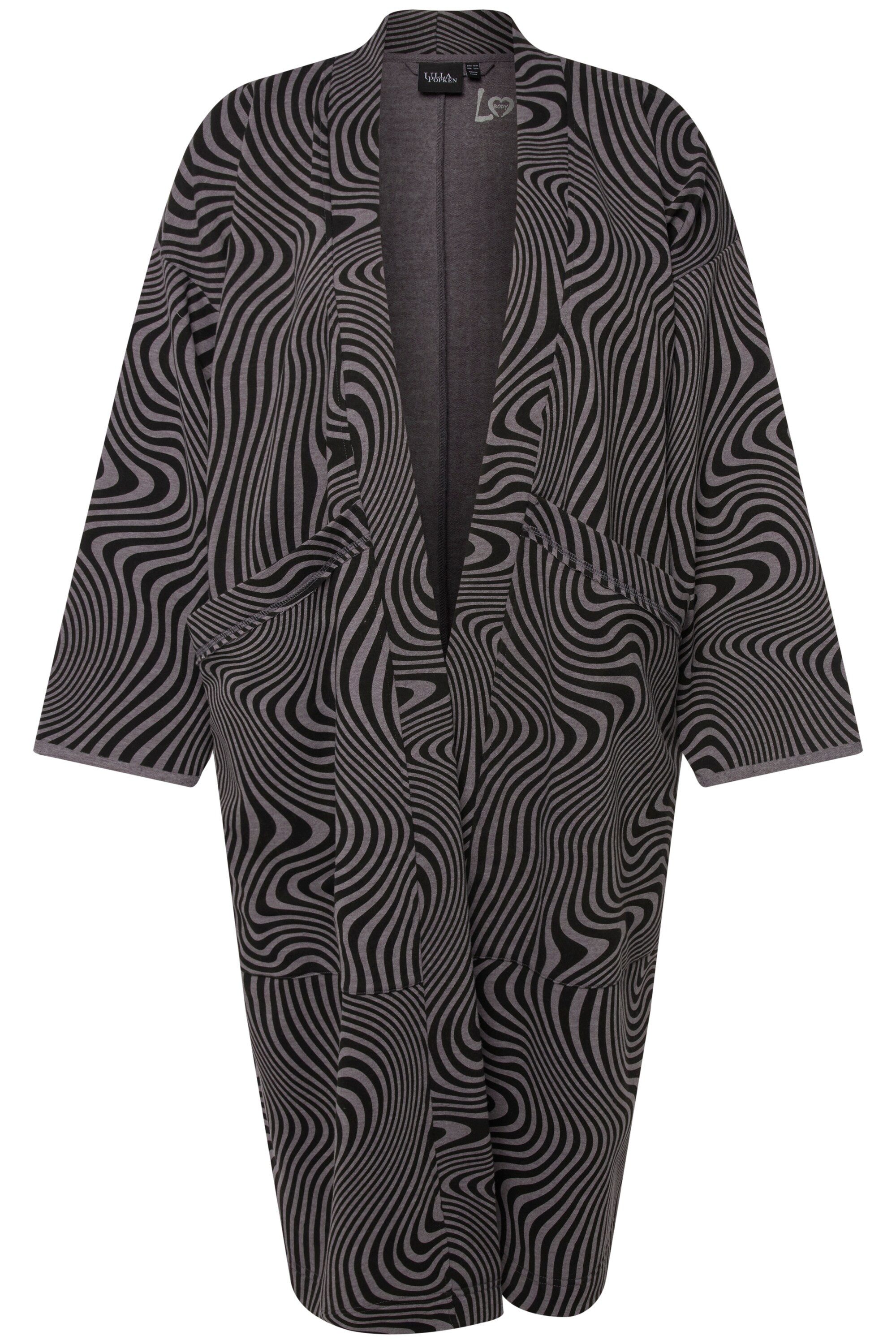 Ulla Popken Sweatjacke Loungewear-Langjacke Oversized offene günstig online kaufen