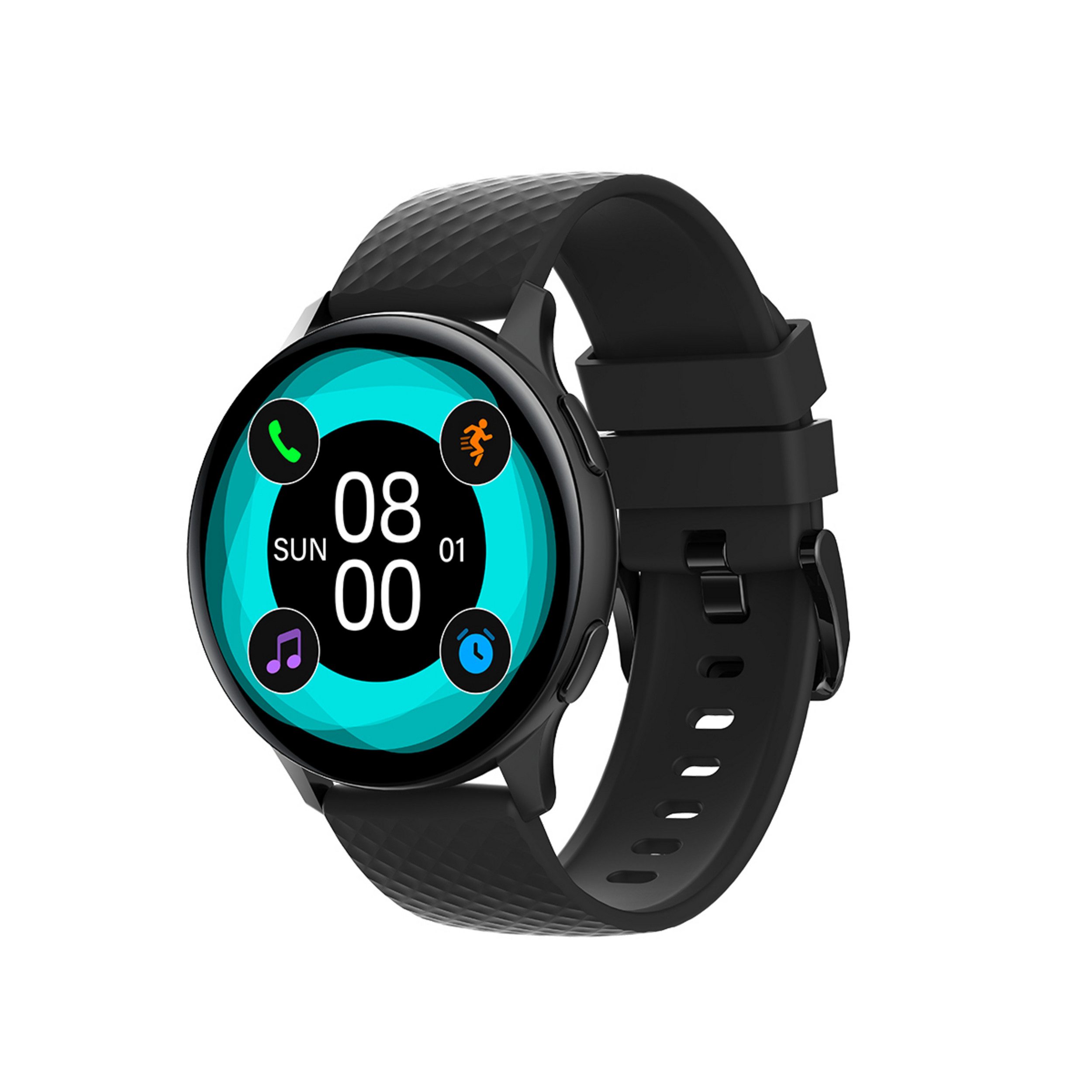 imiki IMIKI Smartwatch KW66 Pro Silikonarmband + Magnetarmband Schwarz Smartwatch (IMIKI OS)