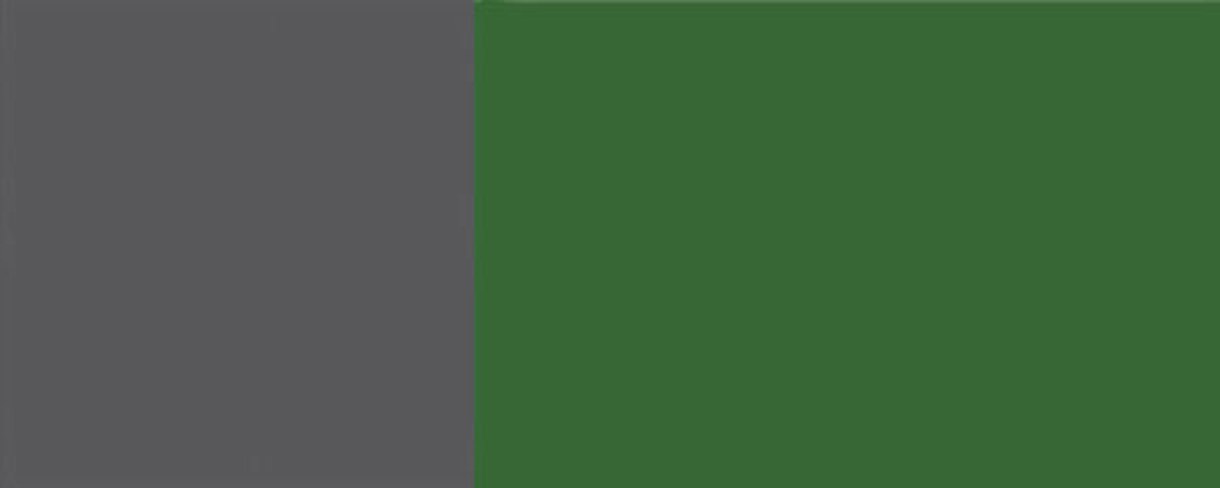 Front-, Hochglanz Ausführung RAL und wählbar 1-türig 50cm Glashängeschrank Korpusfarbe Florence (Florence) smaragdgrün Feldmann-Wohnen grifflos 6001