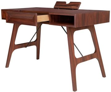 Casa Padrino Schreibtisch Luxus Rosenholz Schreibtisch mit Schublade Braun 120 x 60 x H. 76 cm - Luxus Büromöbel