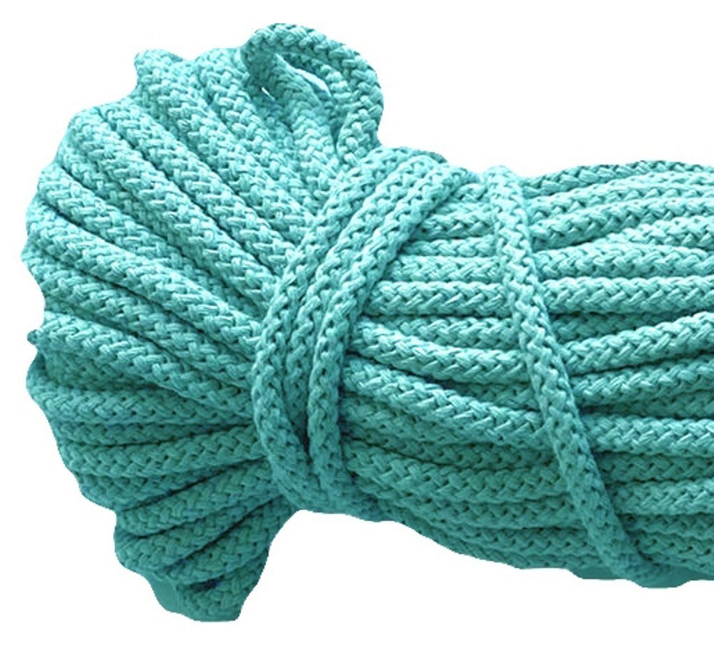 Mississhop Kordel 100 m / Ø 5 mm / Ø 3 mm Baumwollkordel Seil Kordel 100 % Baumwolle