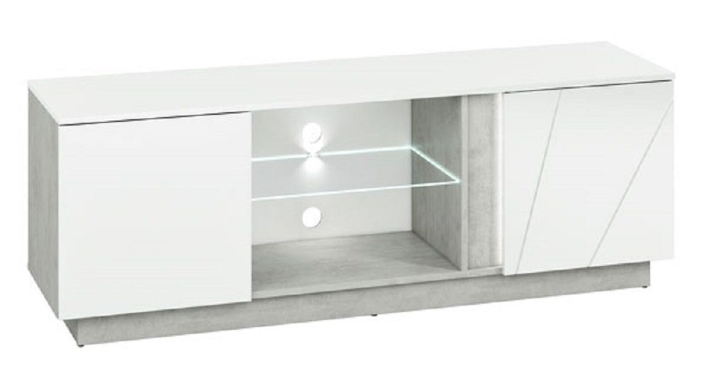 Feldmann-Wohnen Lowboard LUMENS, inkl. LED-Beleuchtung - 40 B/T/H: x 150 cm 53 x cm cm