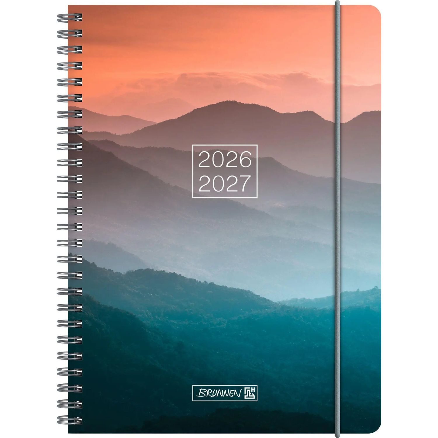 Baier & Schneider Schülerkalender Schülerkalender 2026/2027 "Misty Sunset", A5, Kunststoff