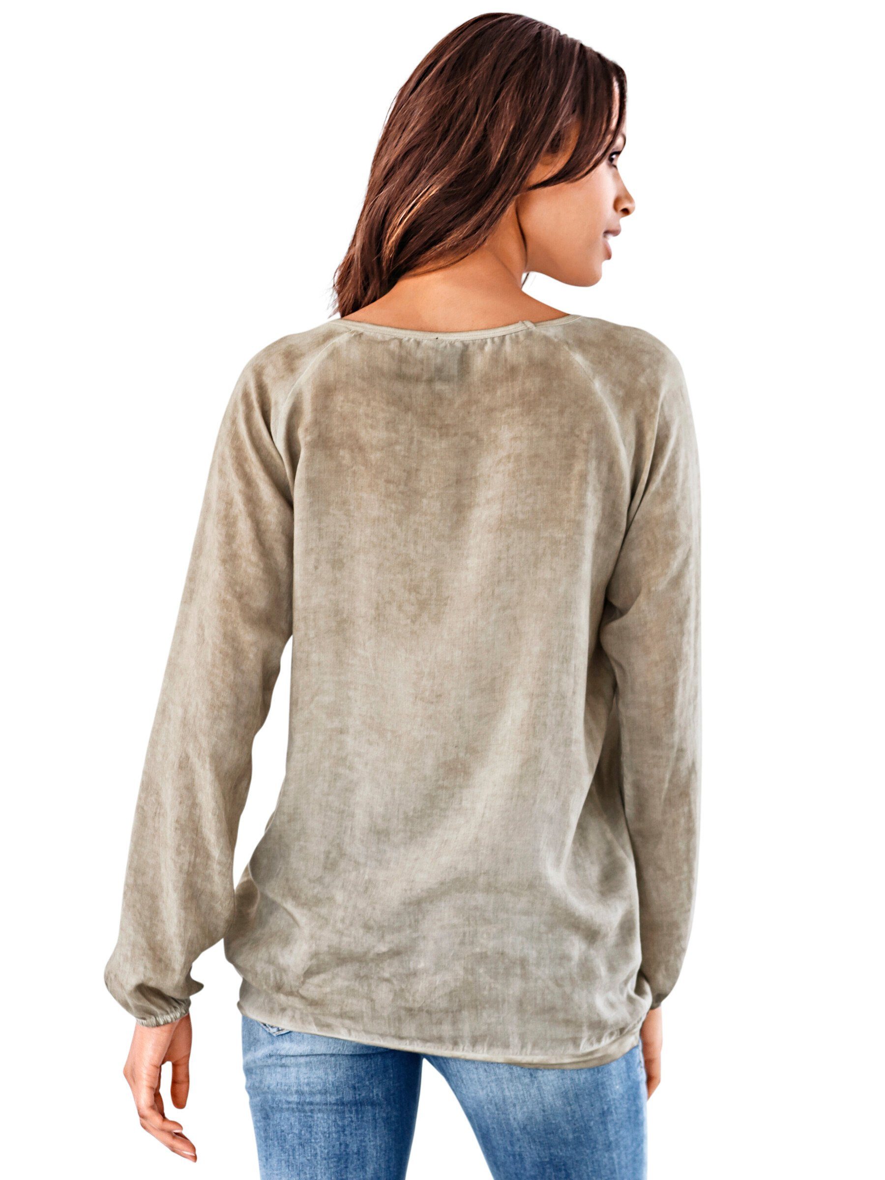 heine Klassische Bluse Schlupfbluse Langarm