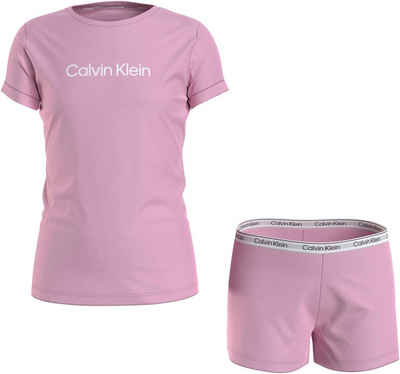 Calvin Klein Underwear Pyjama KNIT PJ SET (SS+SHORT) (Set, 2 tlg) Kinder bis 16 Jahren