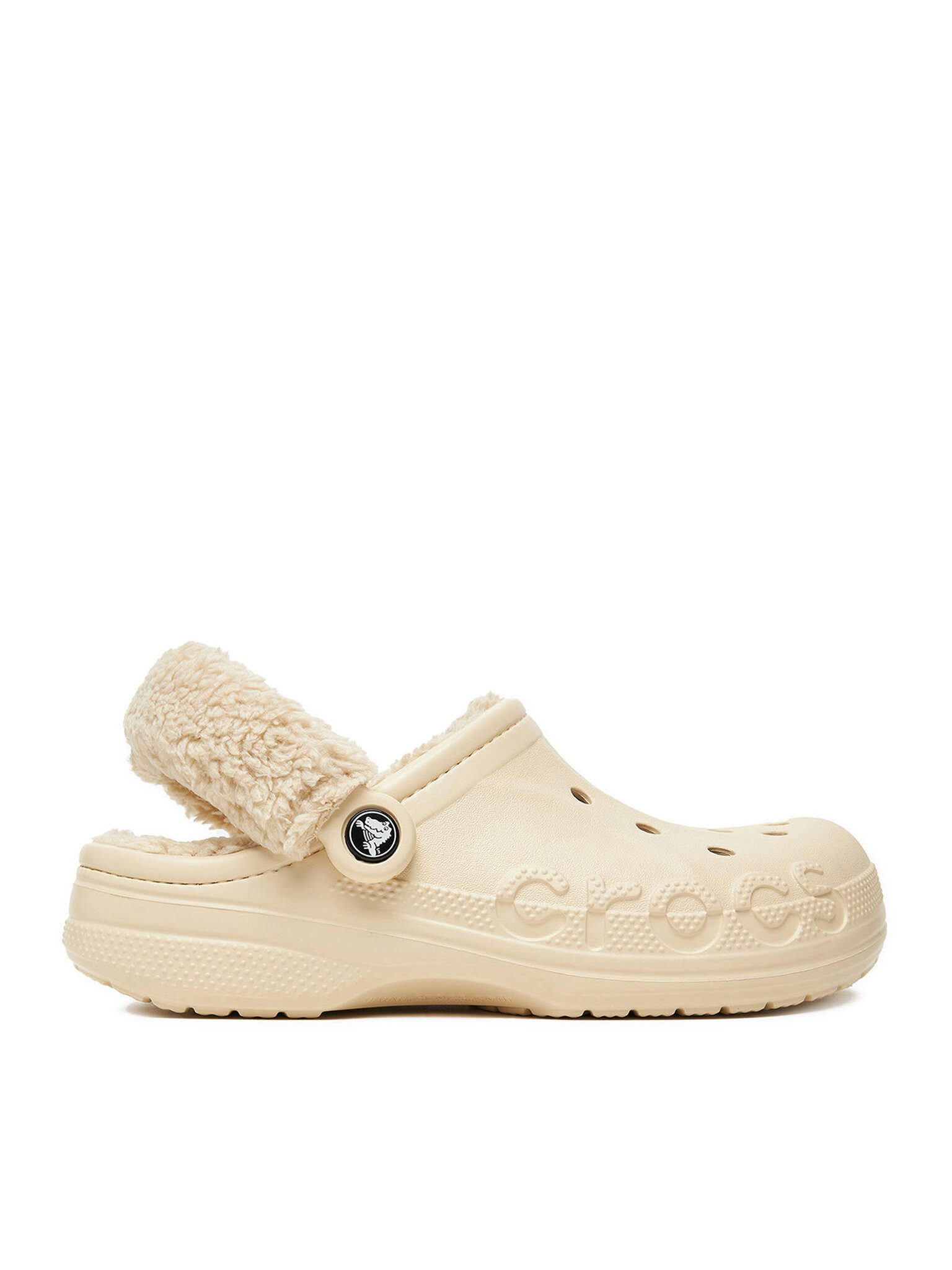 Crocs Crocs Damen Flip-Flops Crocs-C-BAYA LINED FUZZ STRAP CLOG 206633-11S B Badepantolette