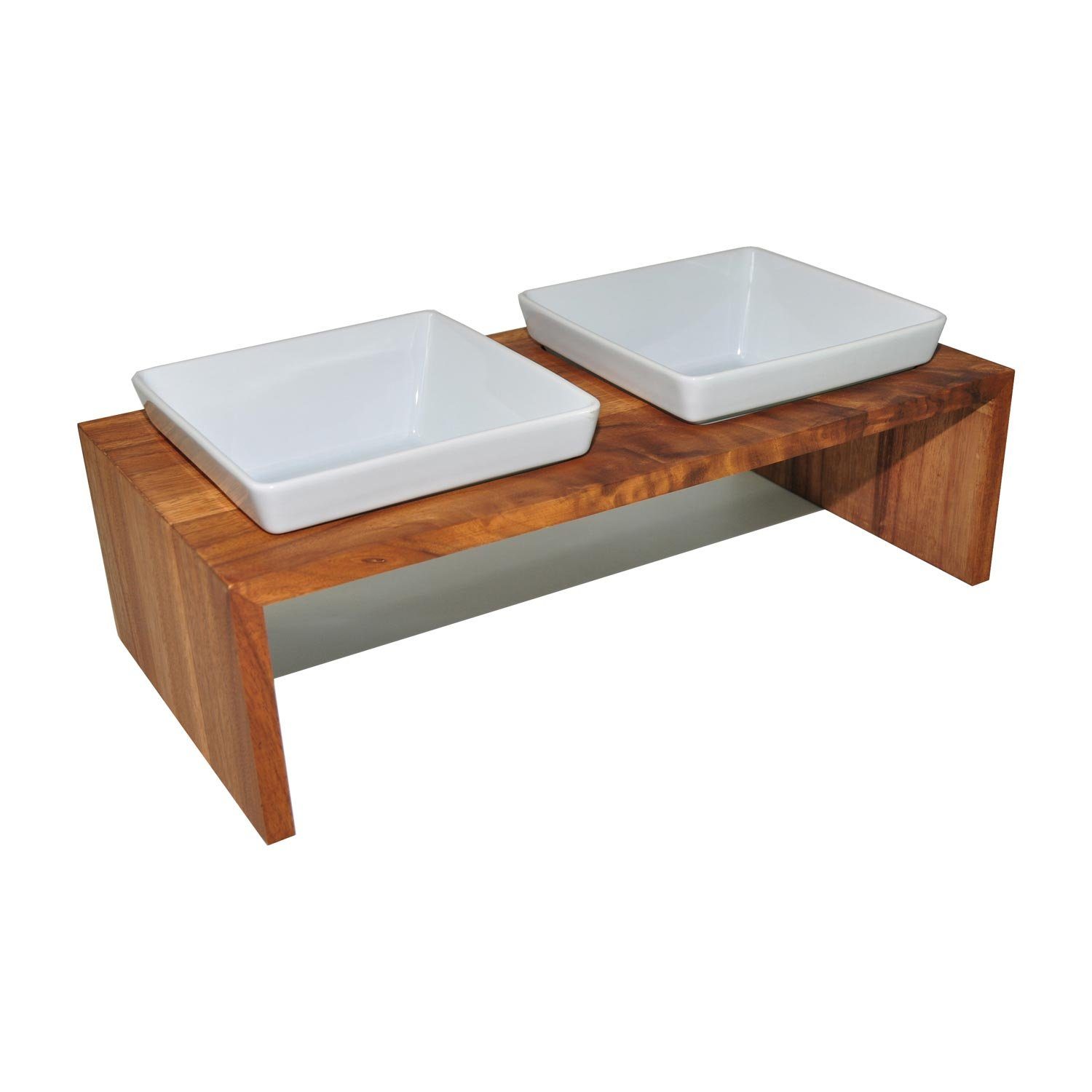 Wolters Napf-Set Futterstation Meshidai Doppelnapf True teak