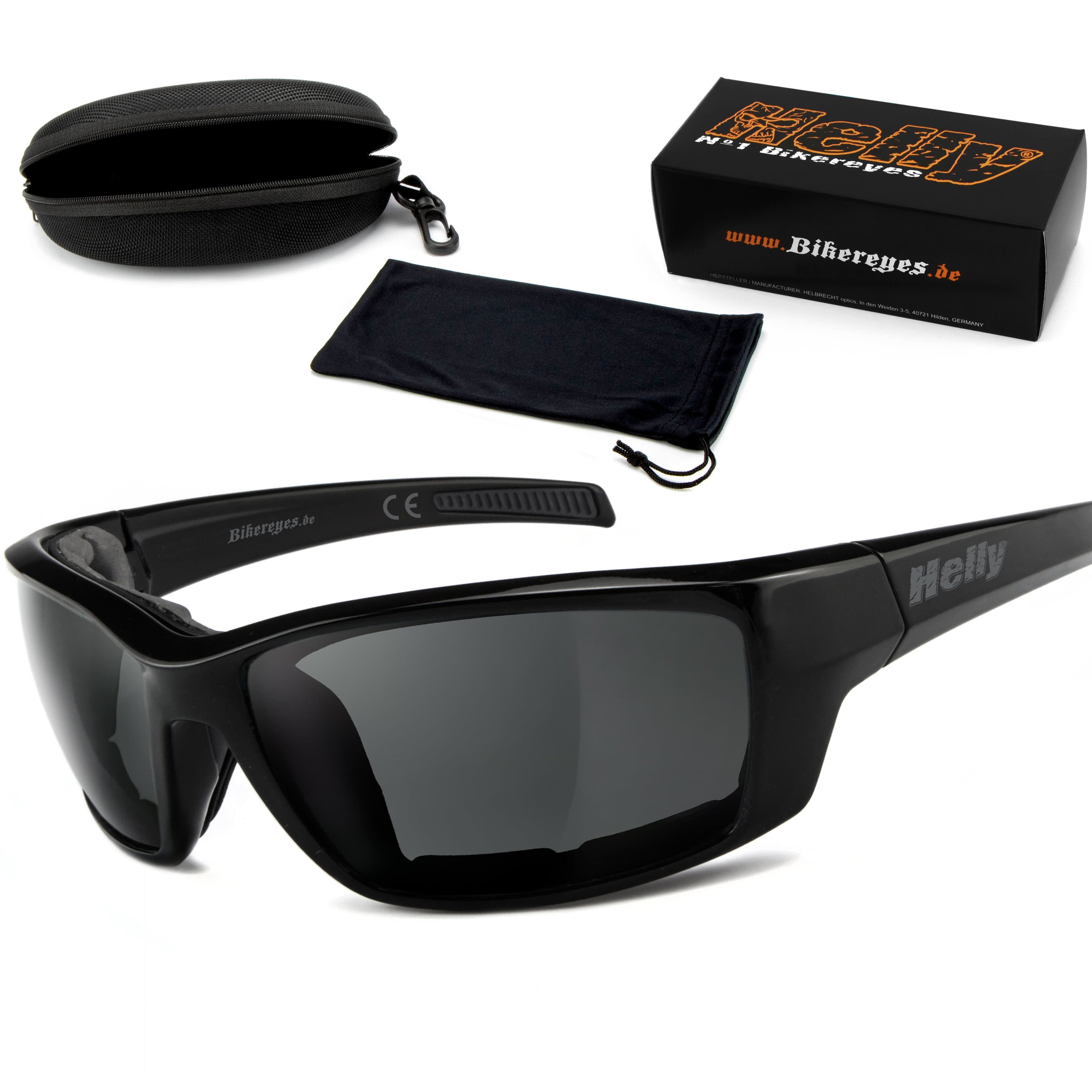 Helly - No.1 Bikereyes Motorradbrille shiny, gepolstert (abnehmbar)