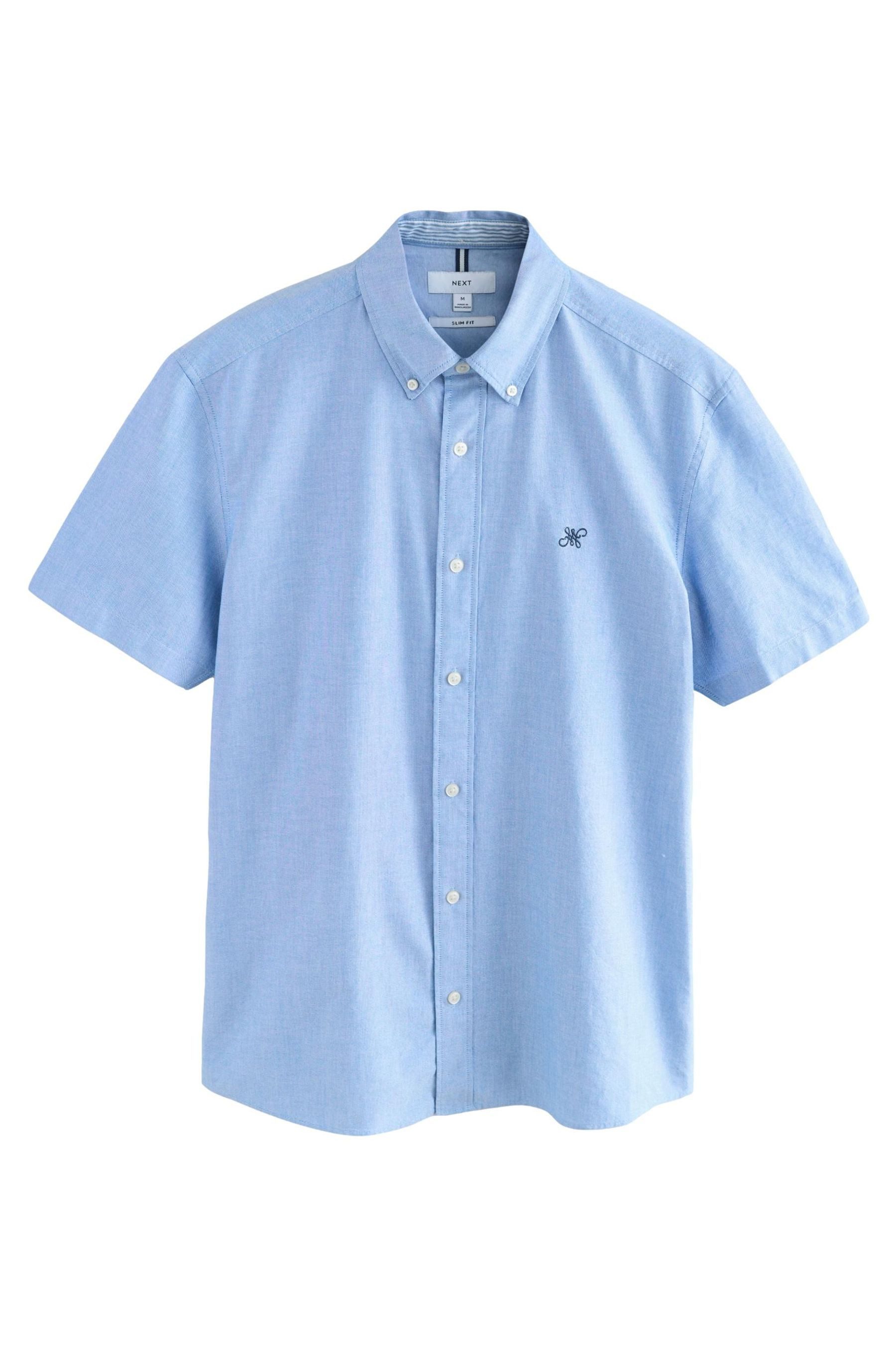 Next Kurzarmhemd Slim Fit Oxford-Kurzarmhemd au günstig online kaufen