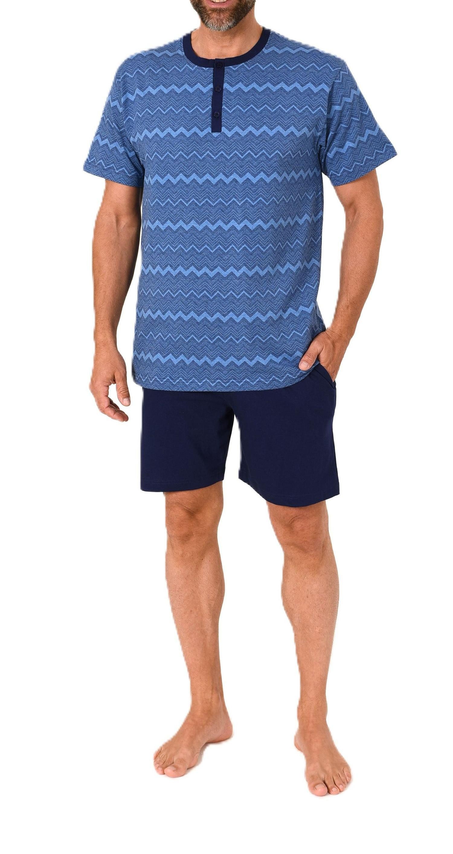 Pyjama Normann Herren kurzarm Shorty Pyjama – auch in Übergröße