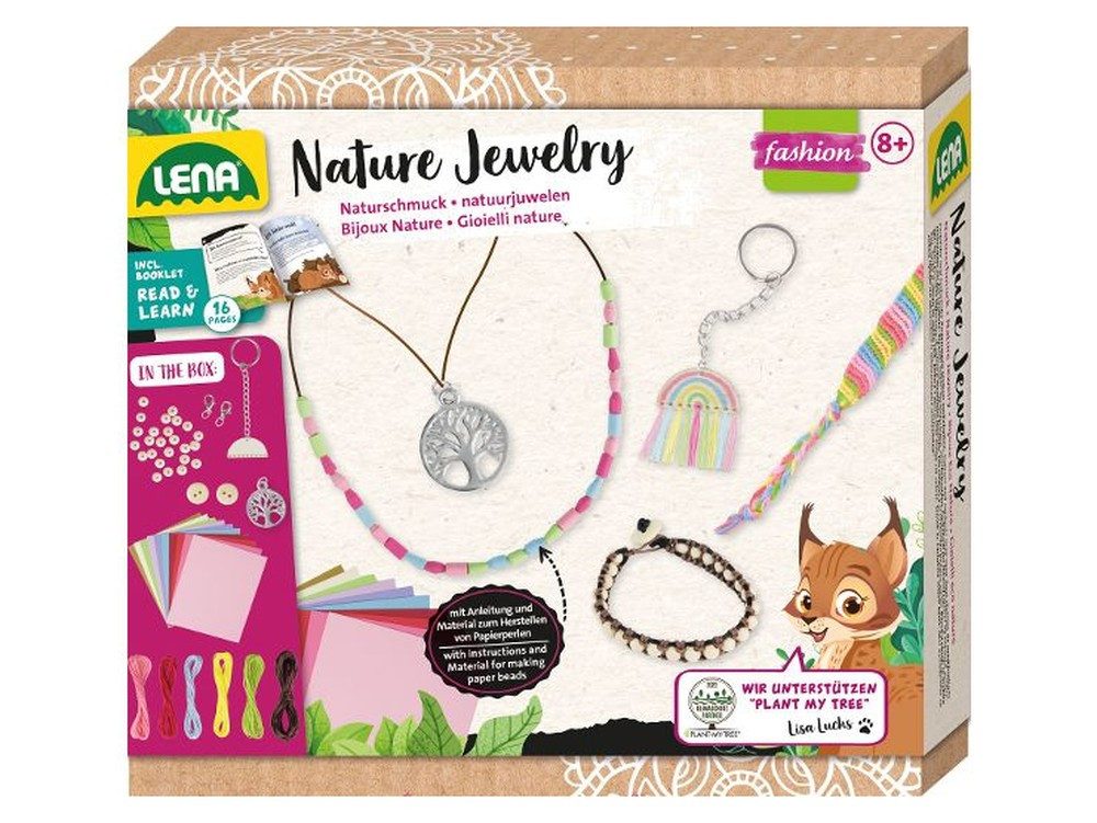 SIMM Spielwaren Kreativset Nature Jewelry Bastelset für 5 Schmuckstücke