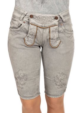 Hangowear Trachtenhose Jeans Bermuda OVIDA hellgrau