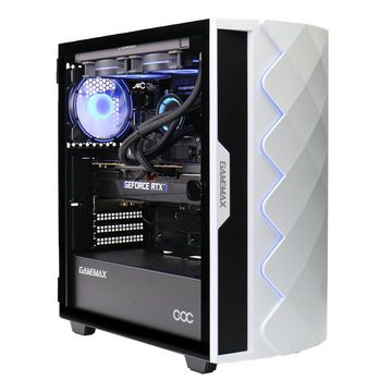 GAMEMAX Diamond WT 7090 Gaming-PC (AMD Ryzen 5 7600X, RTX 4060, 16 GB RAM, 1000 GB SSD, Wasserkühlung, DDR5, PCIe SSD Gen4, Windows 11)