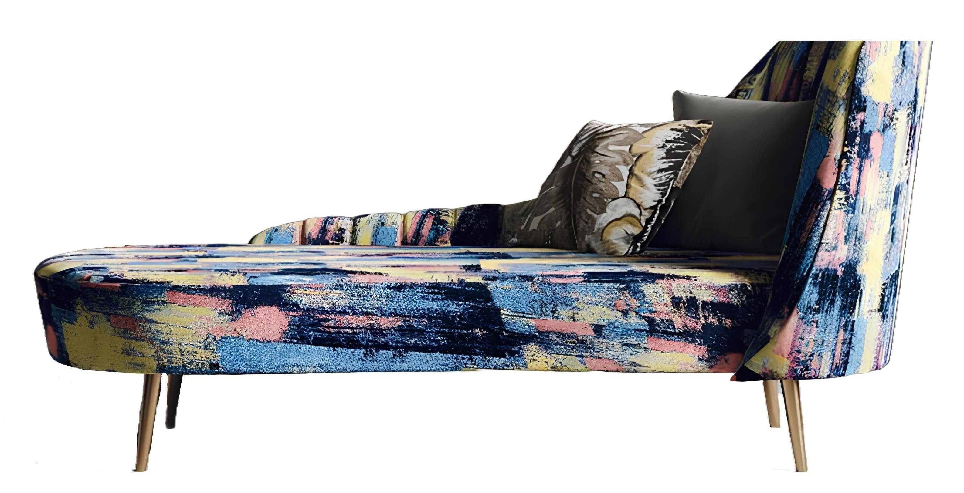 Xlmoebel Recamiere Moderne Polster-Chaiselongue aus Textil für entspanntes Sitzen, Hergestellt in Europa