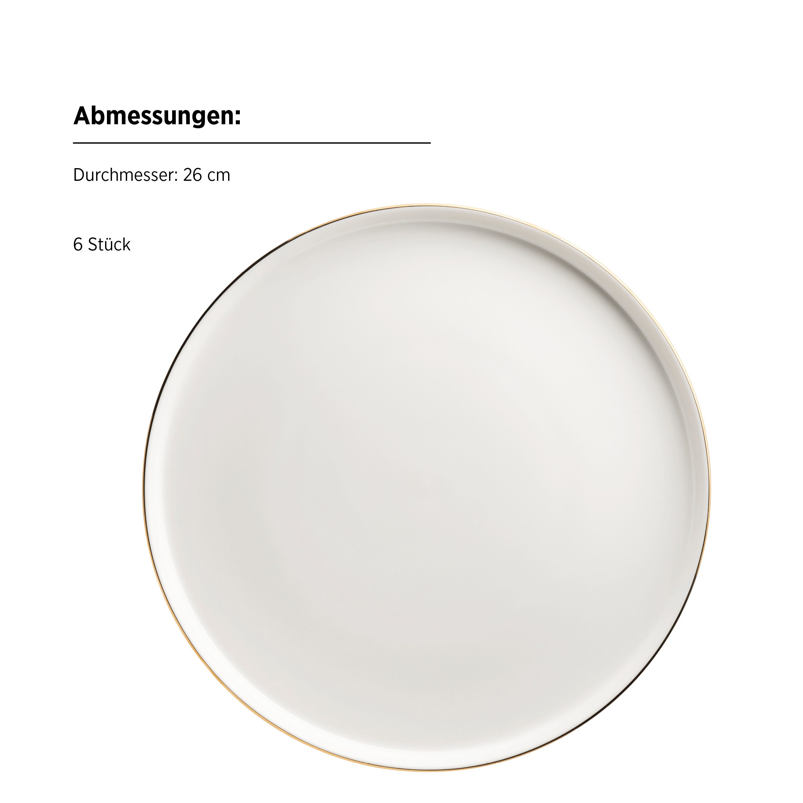 MÄSER Tafelservice Sita (12-tlg), 6 Personen, Porzellan