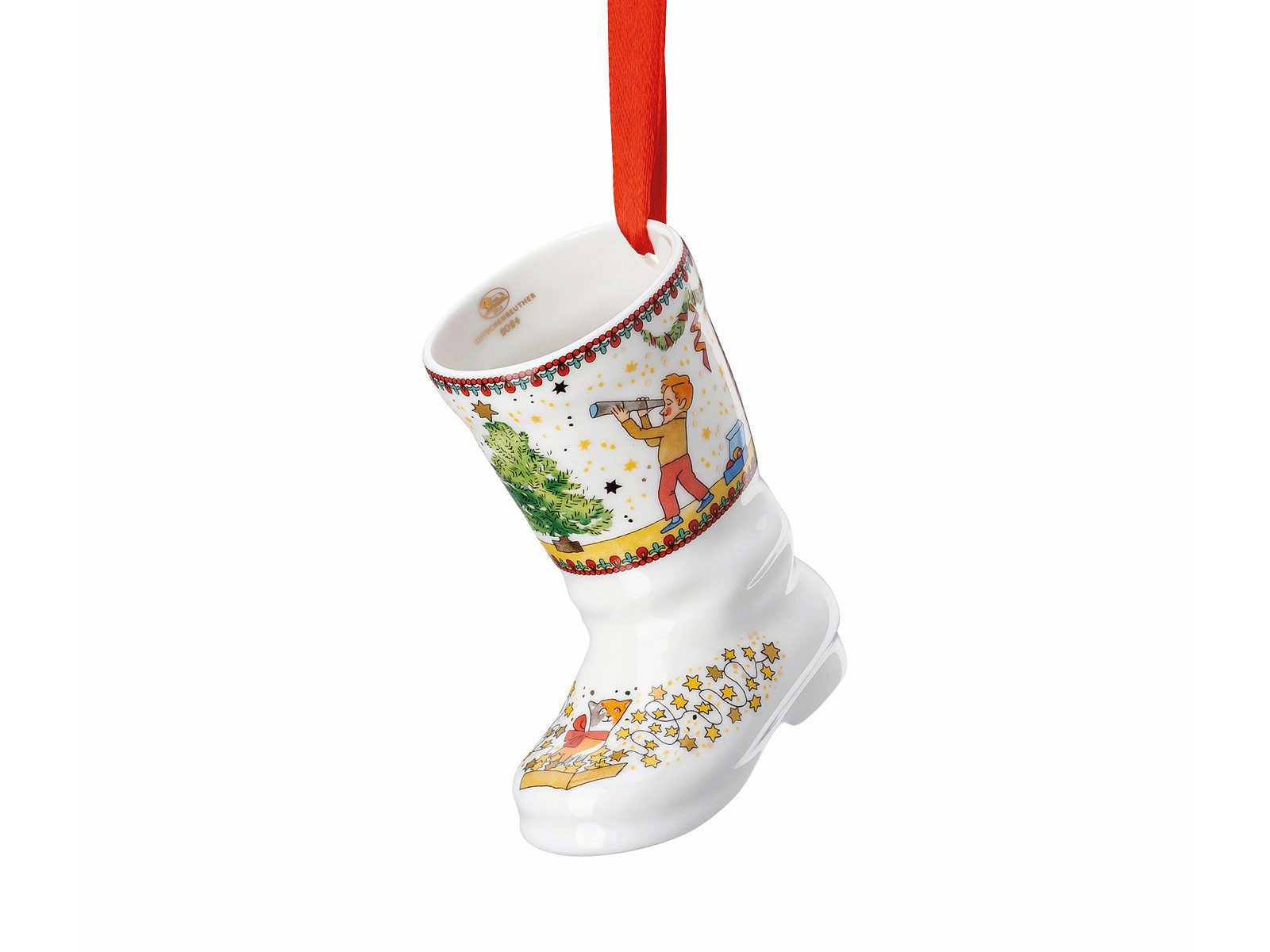 Hutschenreuther Weihnachtsbaumkugel Porzellanstiefel Weihnachtsstiefel 2024 günstig online kaufen