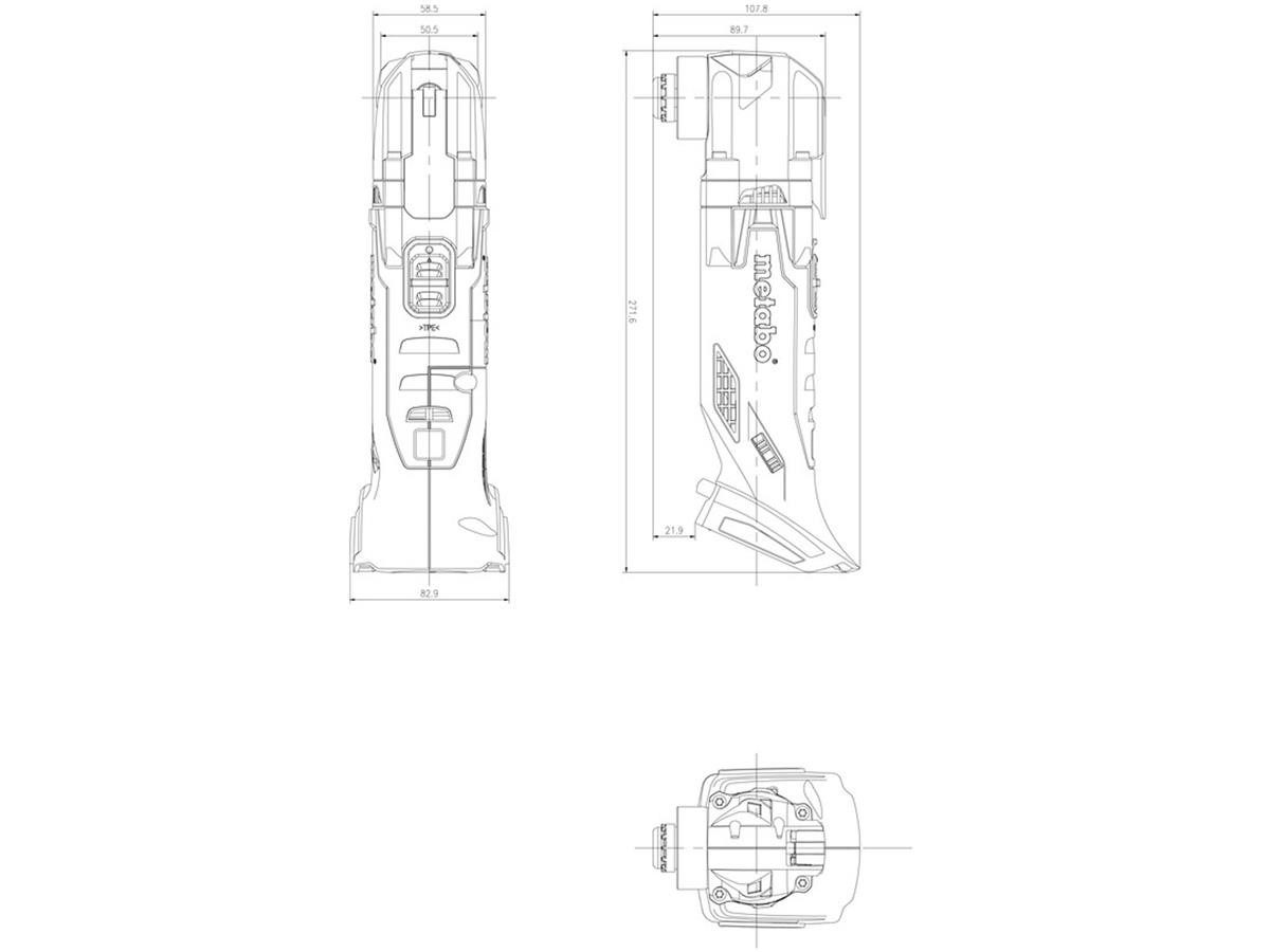 metabo Multifunktionssäge Akku MT 18 LTX, Set, ohne Akku und Ladegerät, inkl. metaBOX 145 L