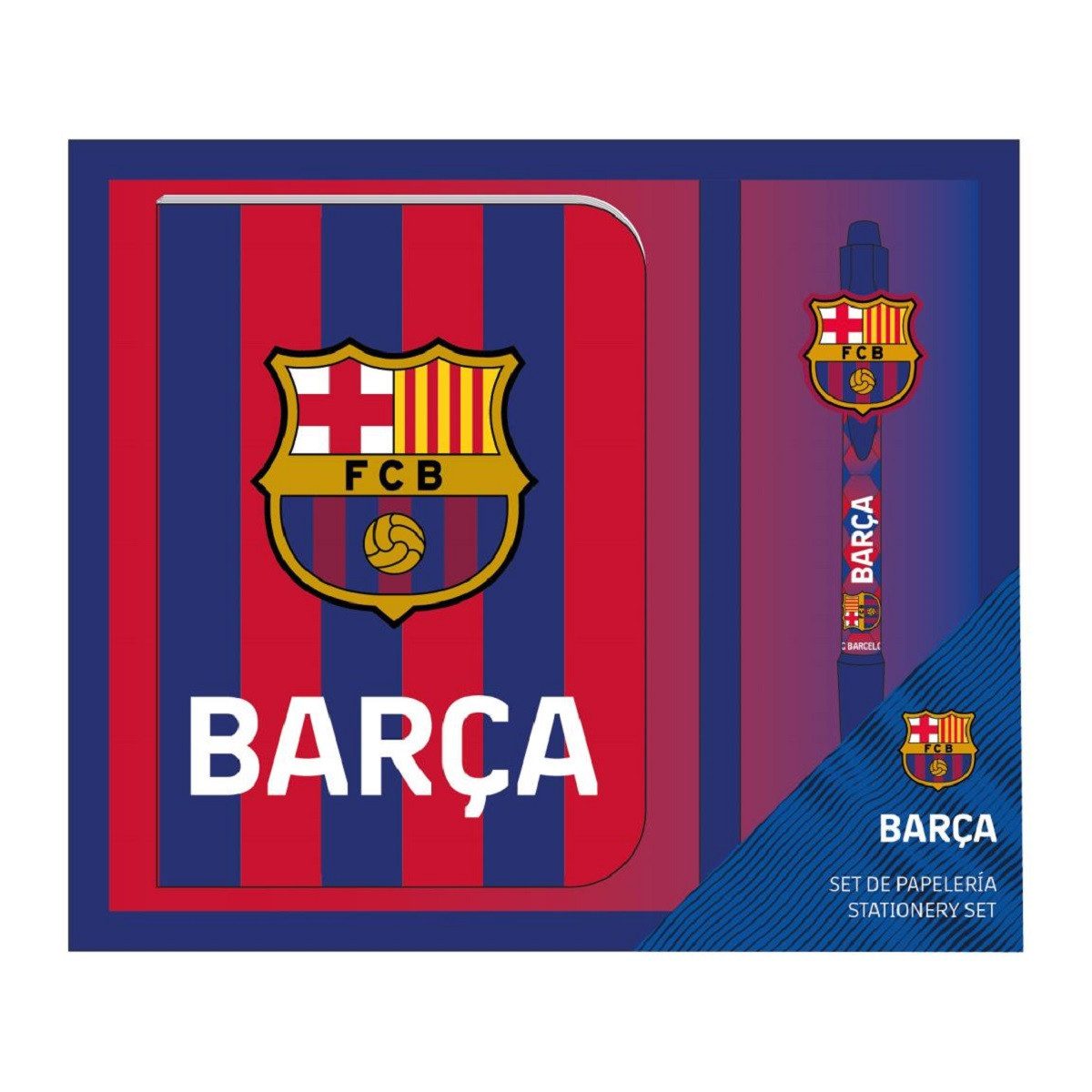 FC Barcelona Notizheft Schulset für Schreiben Malen und Hausaufgaben