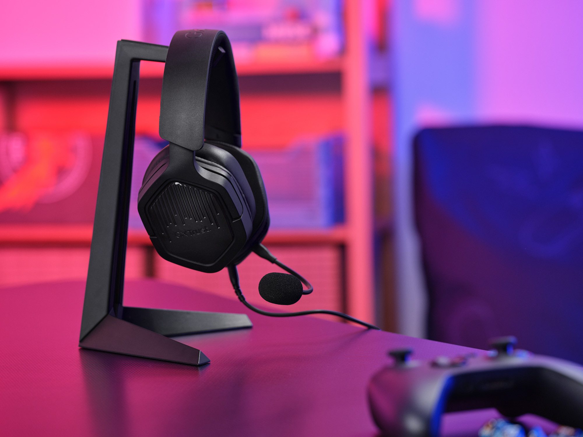 Trust GXT492 Carus Gaming Headset PC Laptop Konsolen Gaming-Headset (Kabelgebundene Verbindung über 3,5-mm-Klinkenanschluss I Stereo-Sound mit geschlossenem Aku – Bild 5 von 5