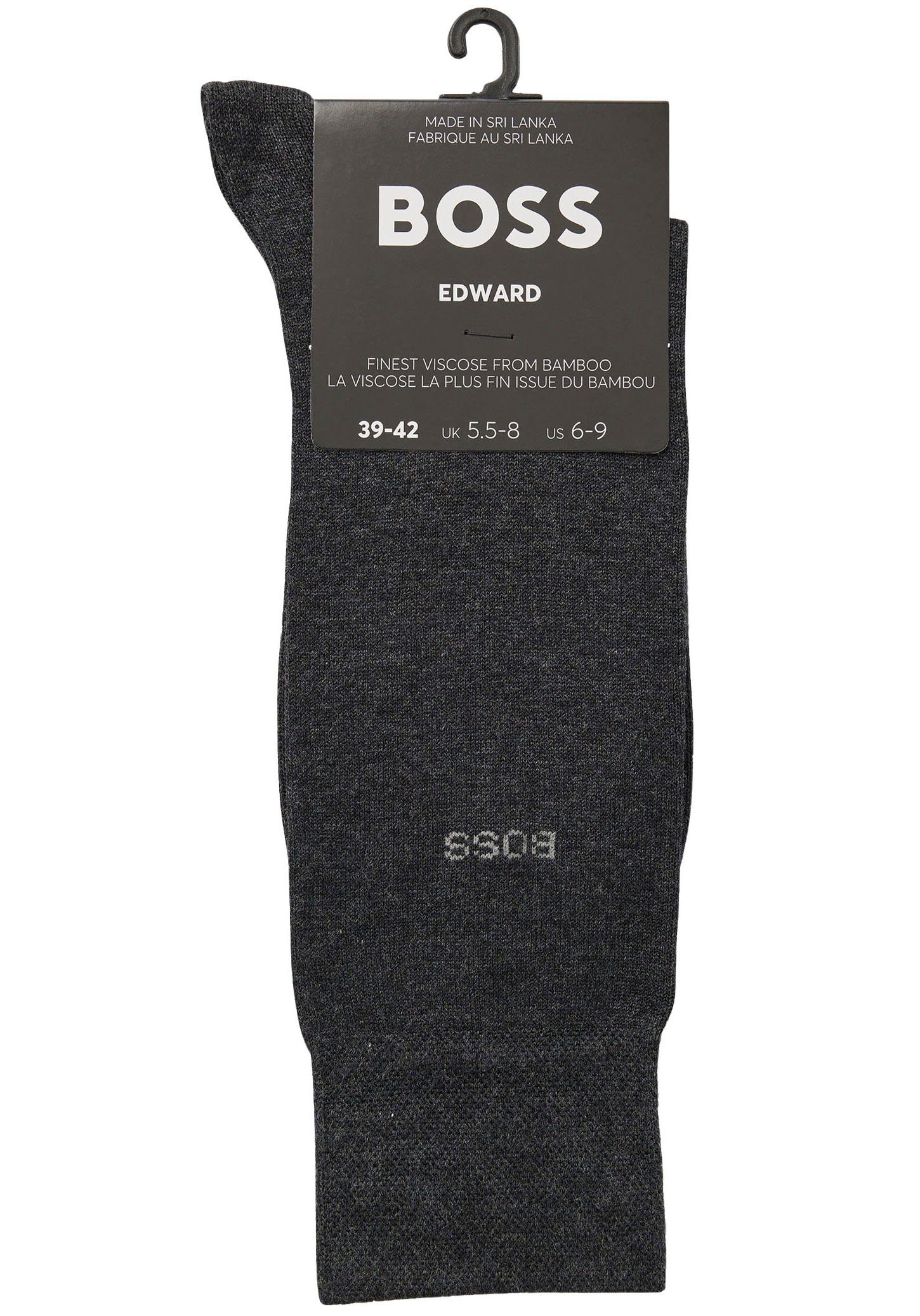 BOSS Logo-Schriftzug BOSS RS Gentle mit Edward dezentem (Packung) VI Businesssocken Black012