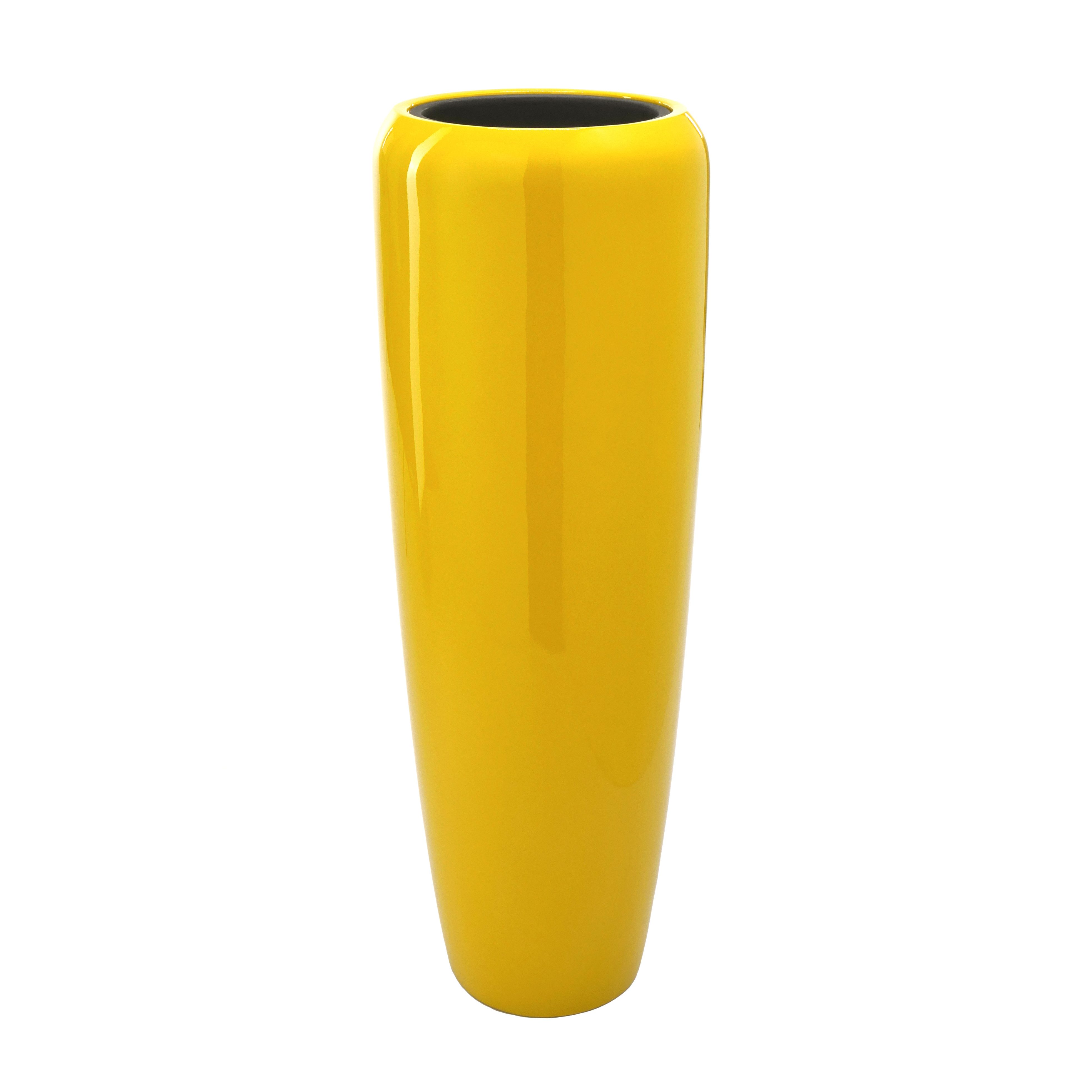 Flingora Bodenvase Cleo, mit Einsatz - Fiberglas - Indoor & Outdoor - Curry günstig online kaufen